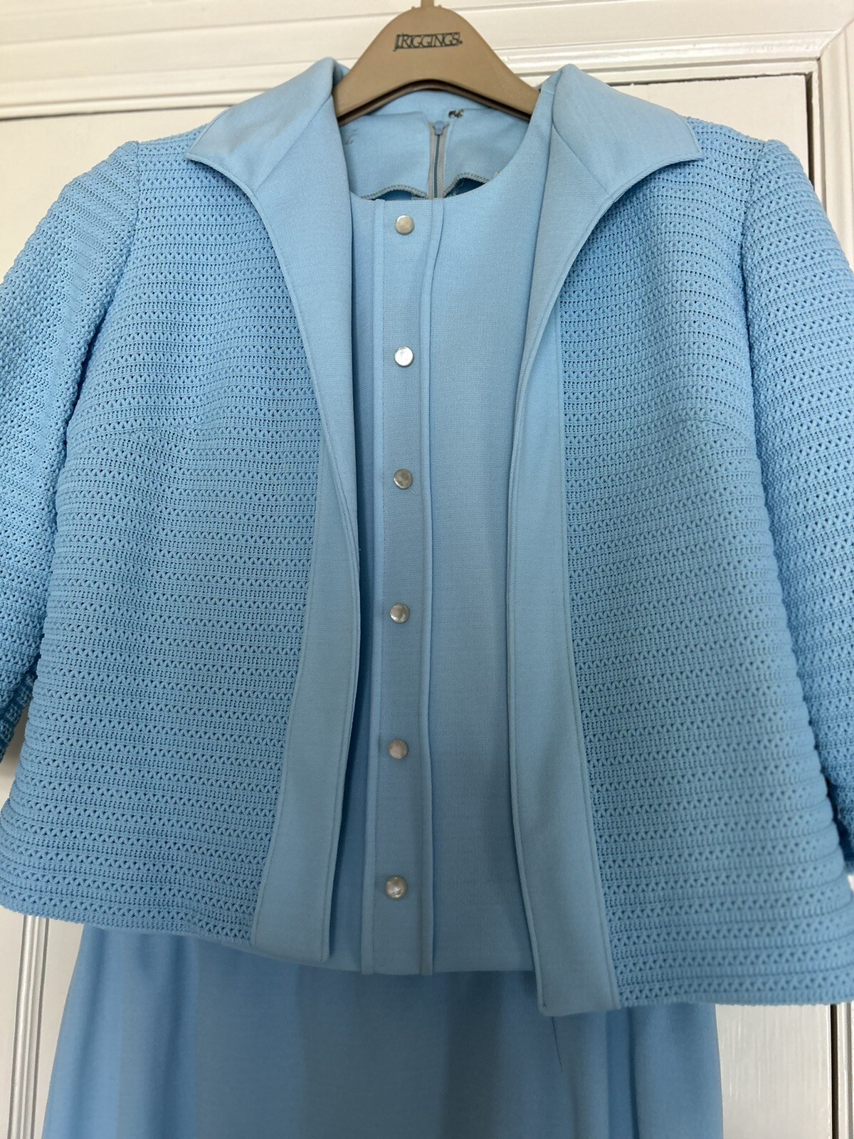 VTG Polyester/ Double Knit 3 Piece Womens Skirt & Jacket Set. S/M Stoner Square