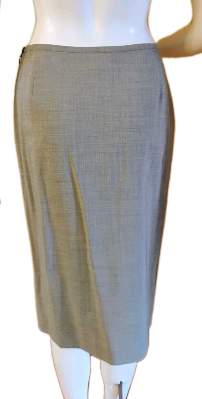VTG 1990’s „Brooks Brothers” Slate Grey 100% Wool Skirt Suit 4-6