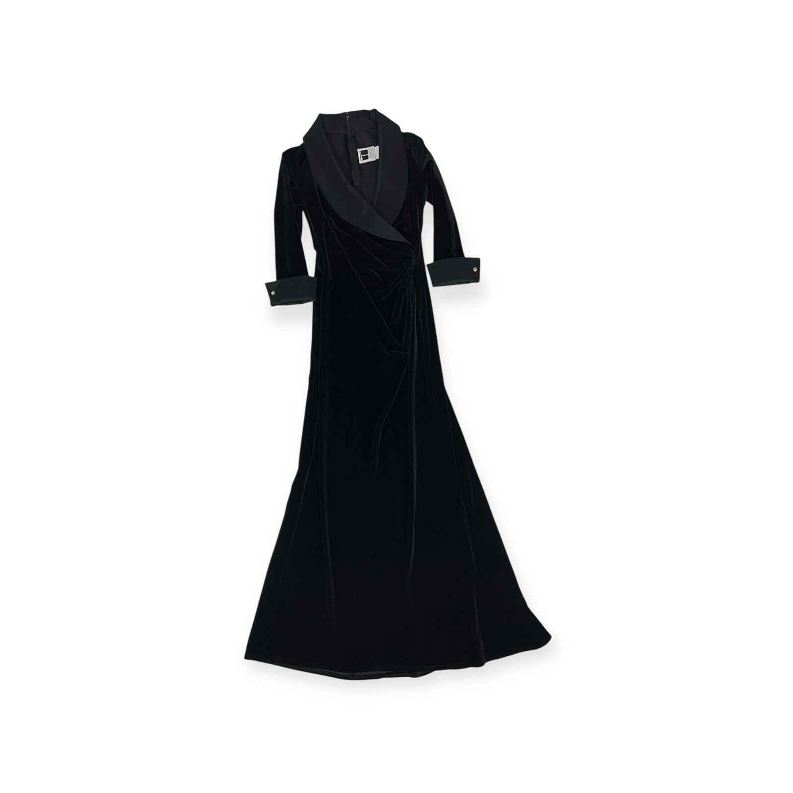 TADASHI SHOJI VELVET BLAZER DRESS VICTORIAN GOTH WHIMSIGOTH WITCHY VAMP VTG GOWN