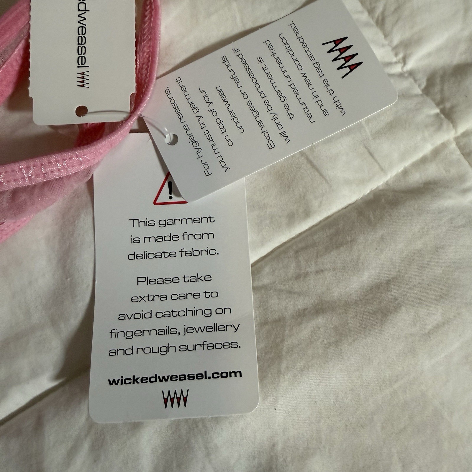 Wicked Weasel 680 Naked Rose XL Sweet Pink Panty
