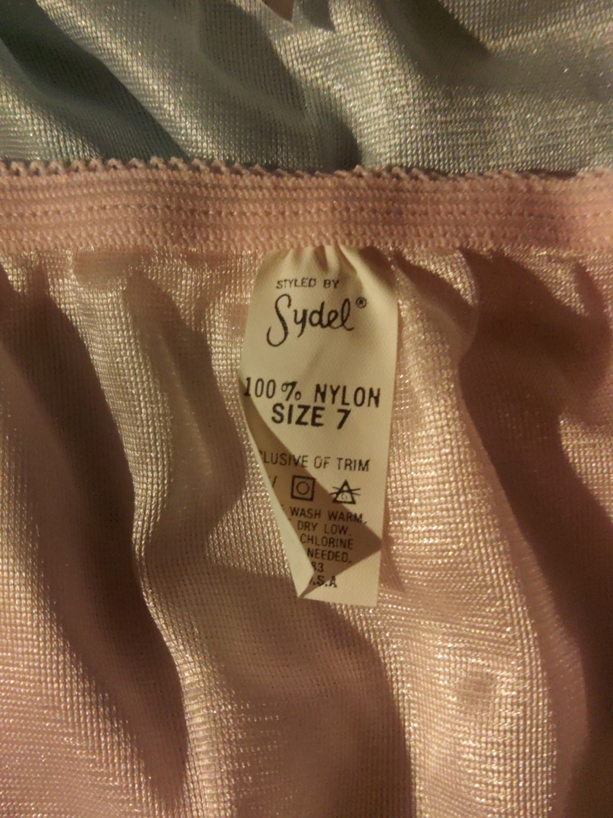 Vintage 2 Pair „Styled by Sydel” sheer 100% nylon panties size 7 USA brief panty