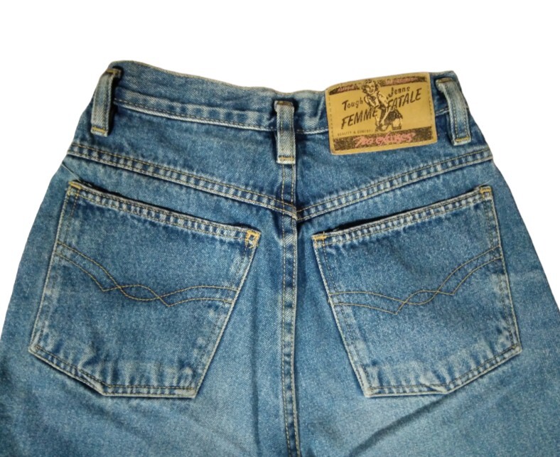 Vintage 80s 90s No Excuses Denim Jeans High Rise Waist Straight Size 3/4