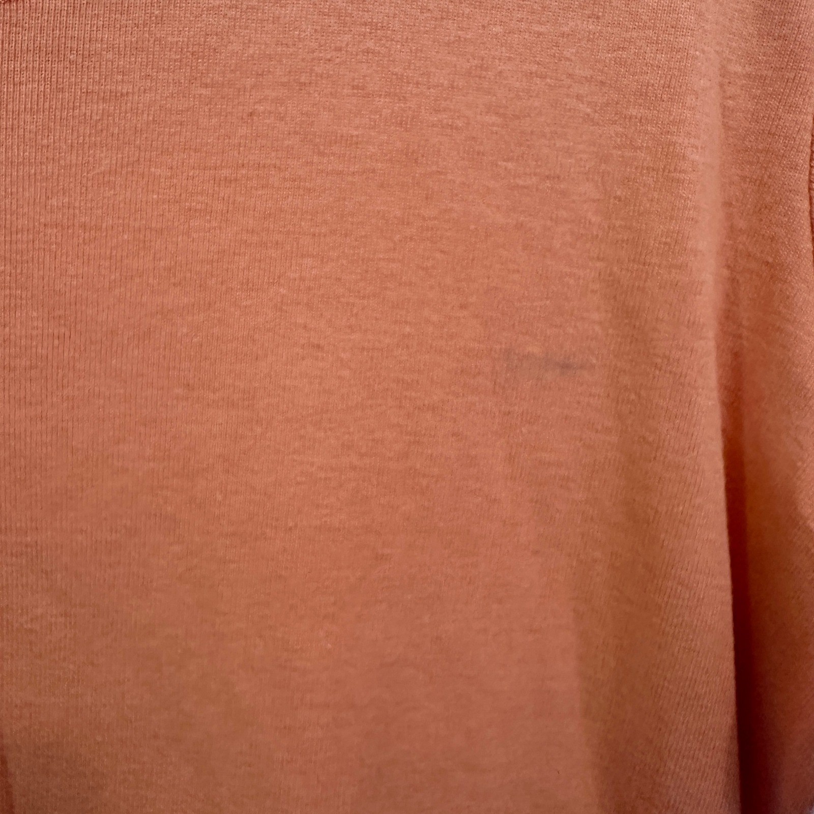Preview International Vintage 90s Womens T-Shirt Dress Solid Orange Cotton Sz L