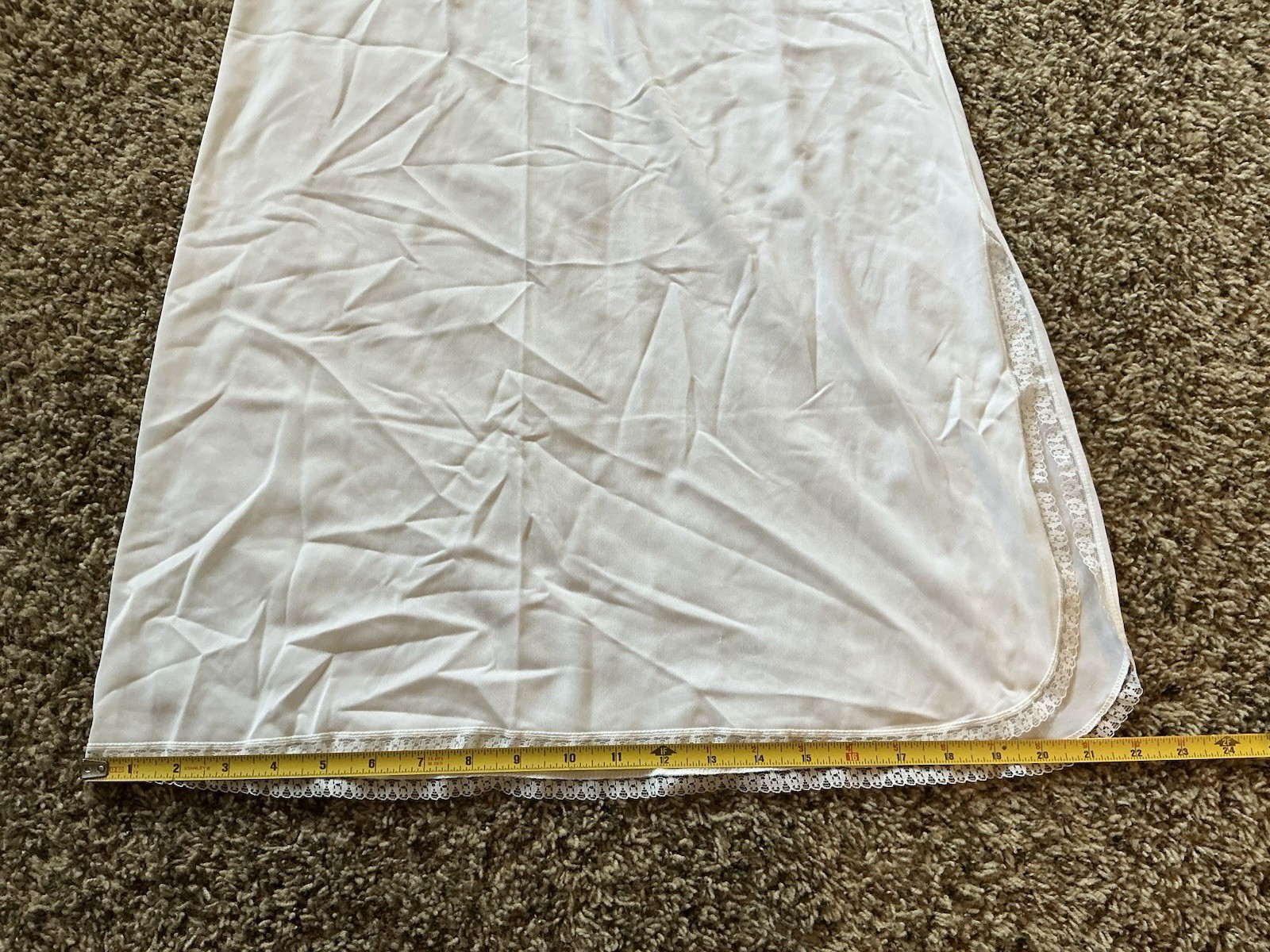 Vintage Stoneswear Full Length Half Slip Size Small White