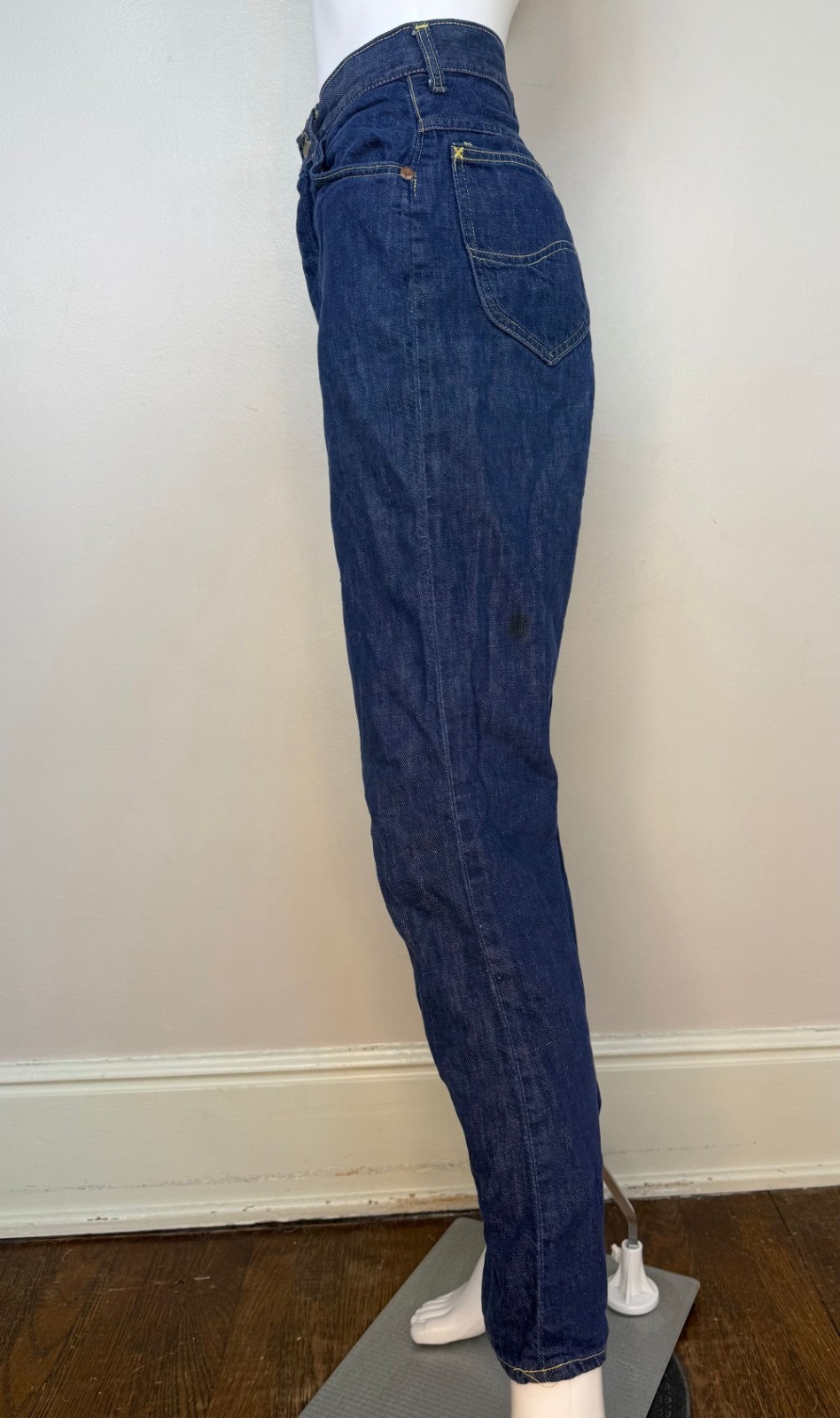 Vtg 1960s Blue Jeans Lady Lee Riders 25.5″x29.5″ 60s Western Sanforized Denim