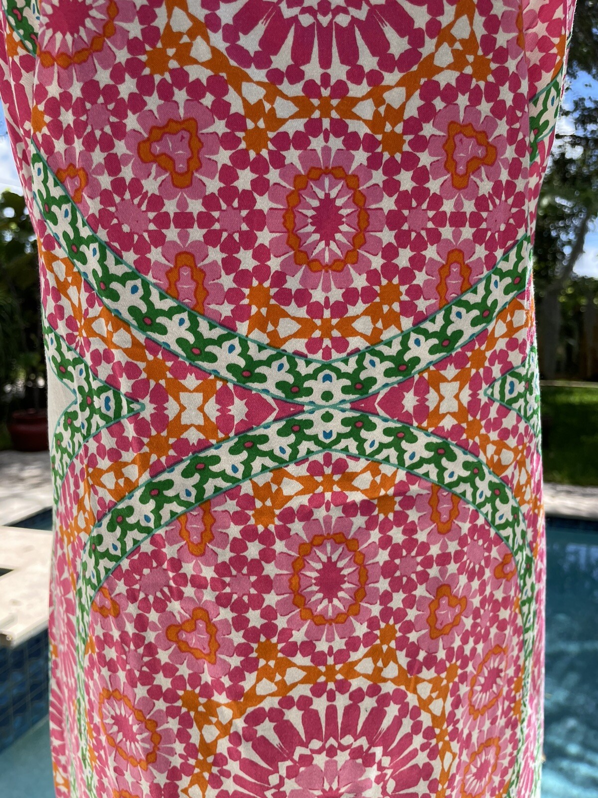 Vintage London times 60s psychedelic sleeveless dress