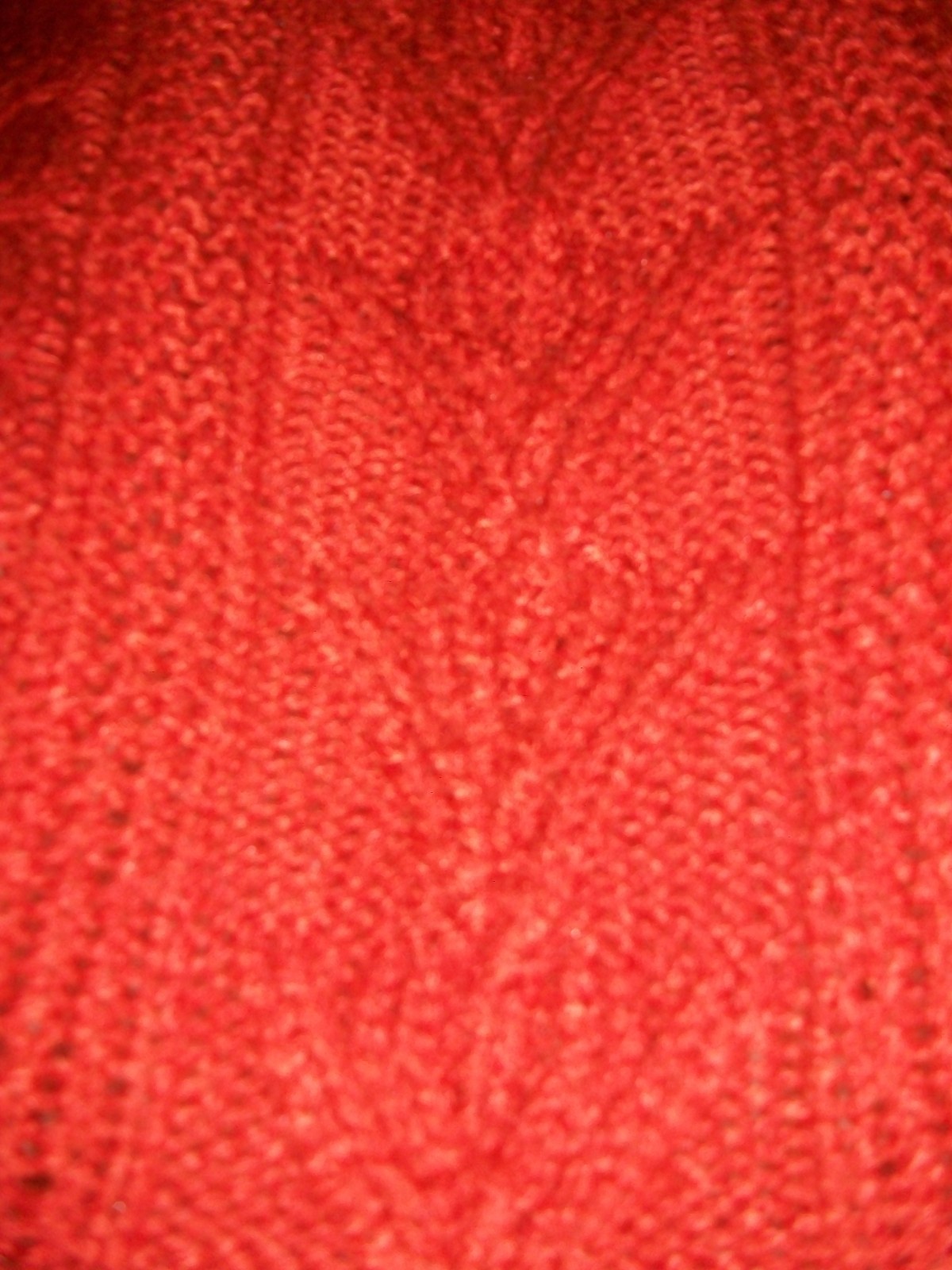 Vintage Hukapoo Paprika Orange Acrylic Cable Knit Pullover V-neck Sweater MEDIUM