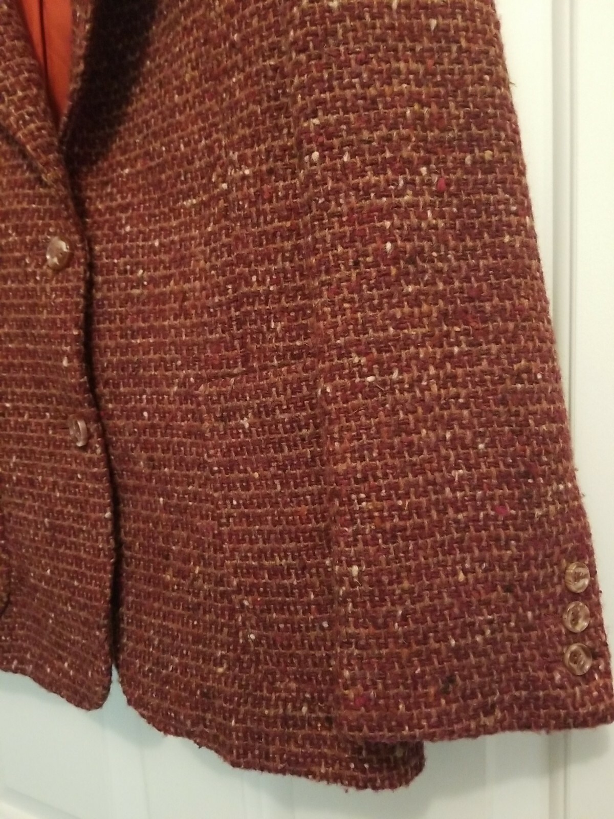 Vintage 80’s PAUL HARRIS 2 Button Blazer Jacket ~ Burgundy Plum Wool ~ 11