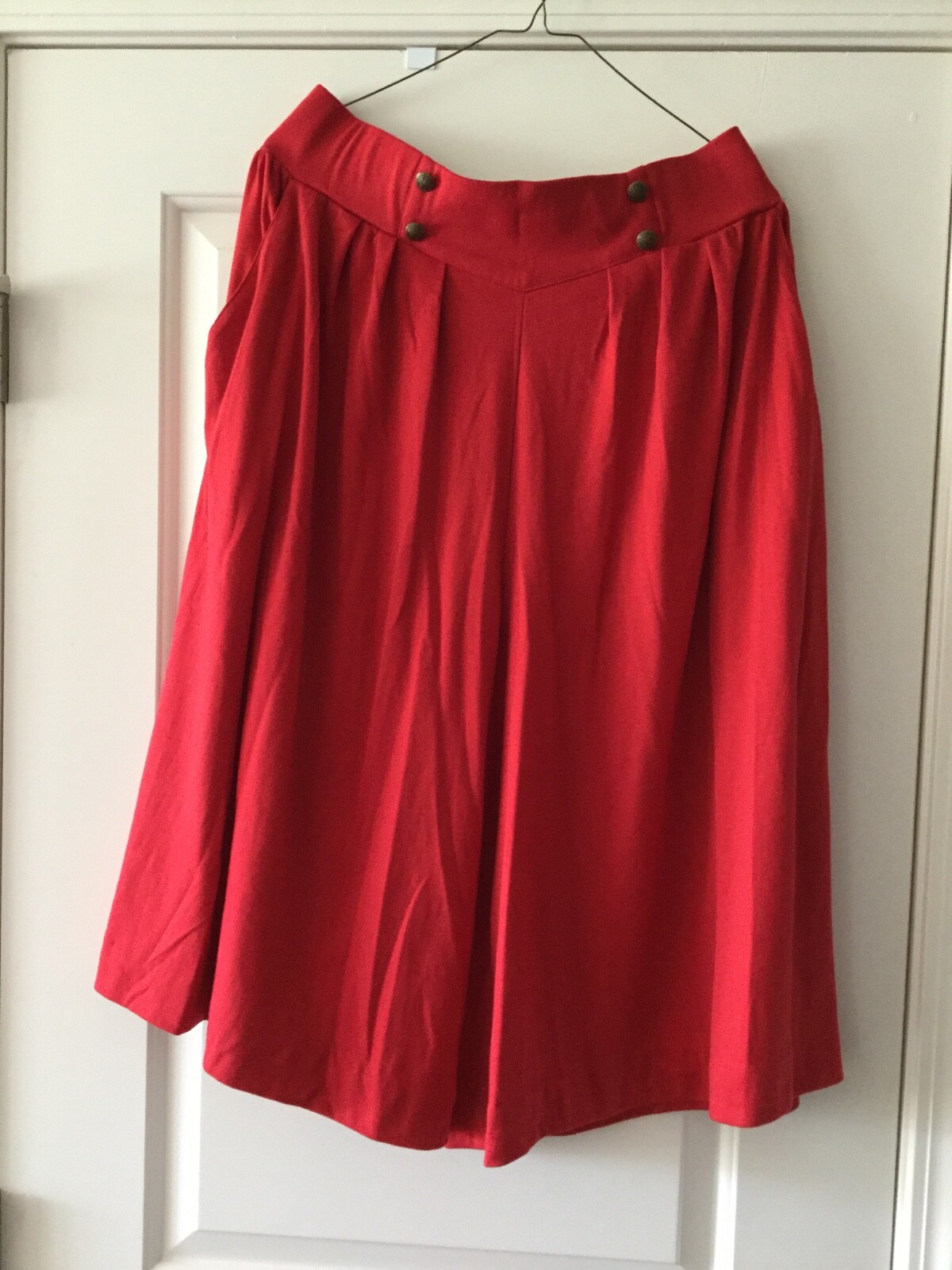 Vintage JBJ Sportswear Cullottes Skort Wide Legs Red Size 18