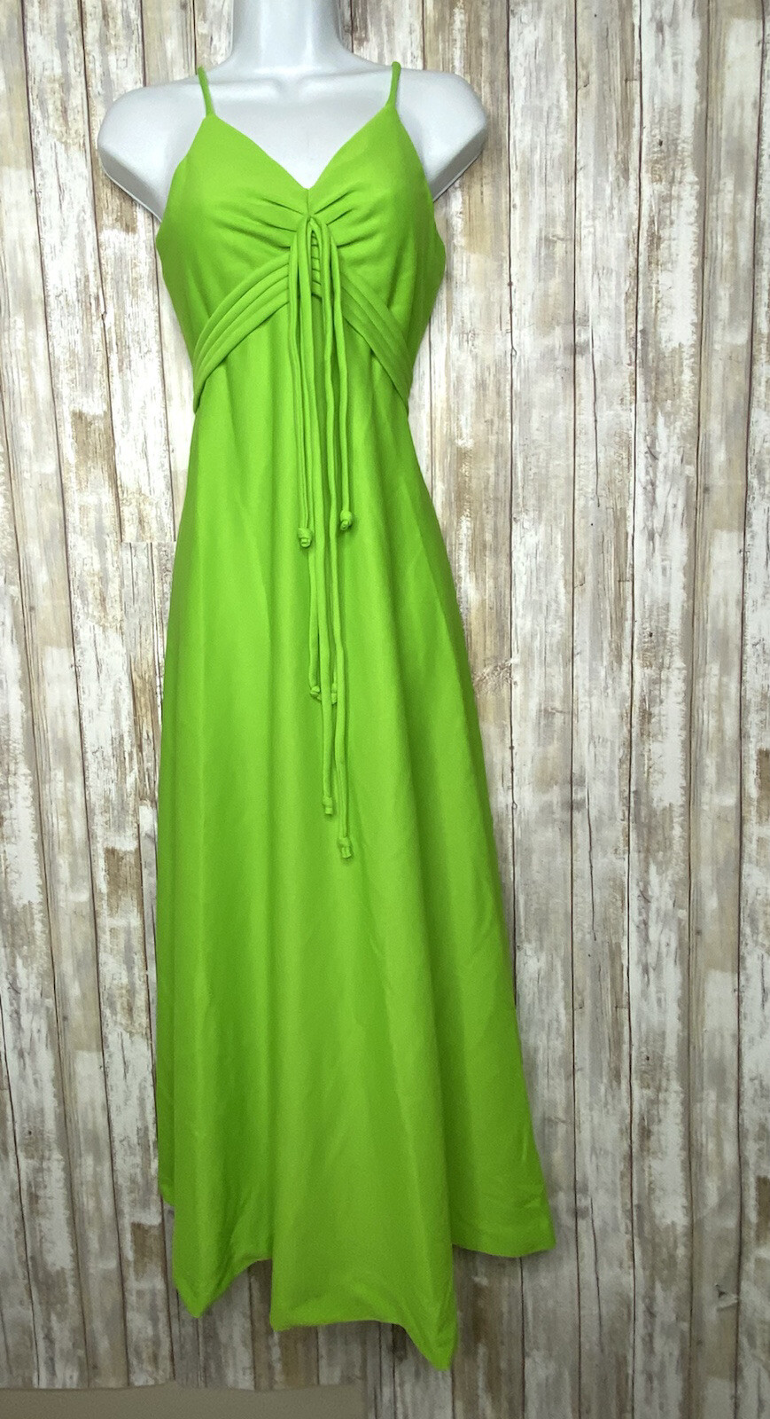 Beautiful Vintage Green Long Dress Unbranded No Size See Measurements