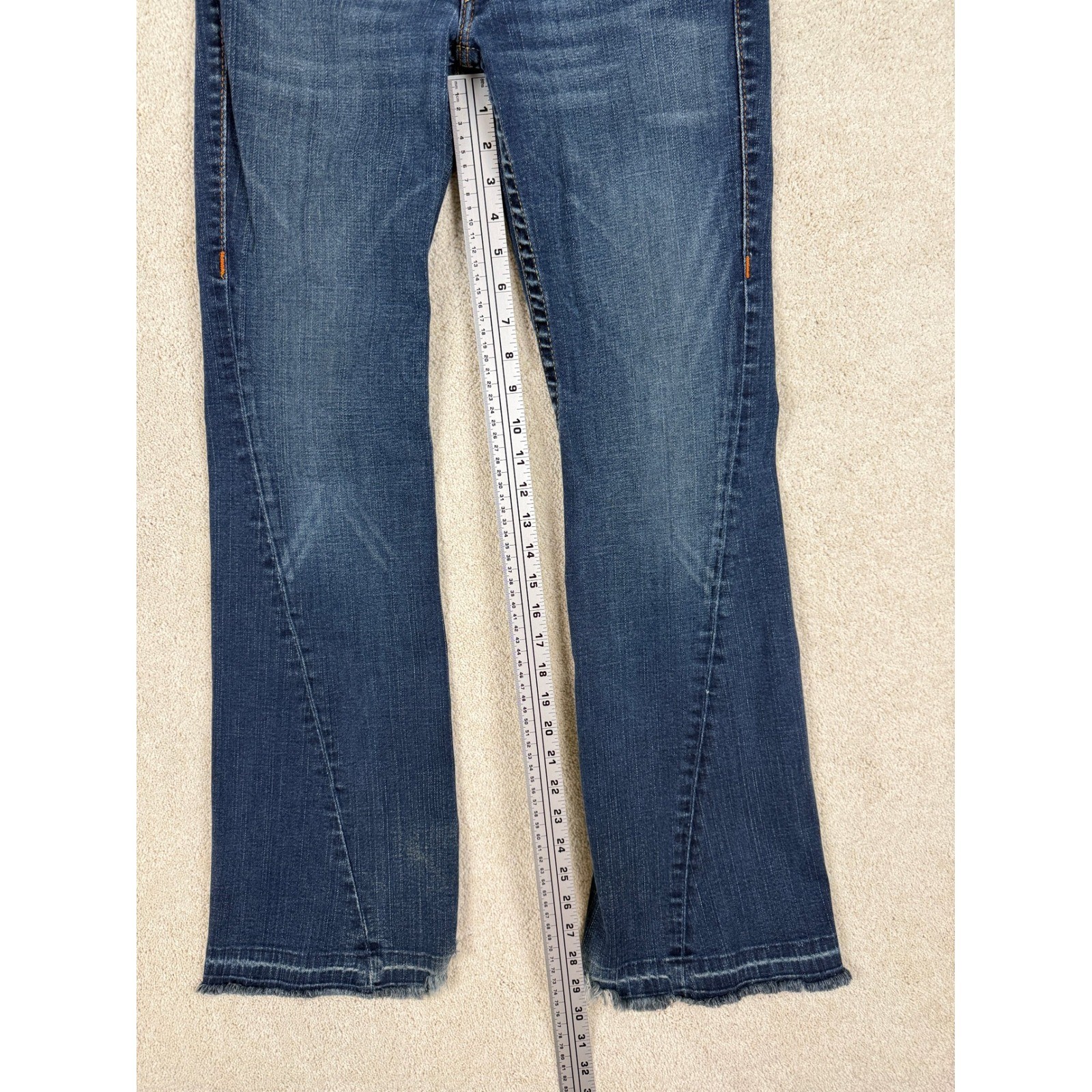 VINTAGE Y2K TRUE RELIGION JOEY Twisted Seam Distressed Jeans Women’s Sz 27 #1570