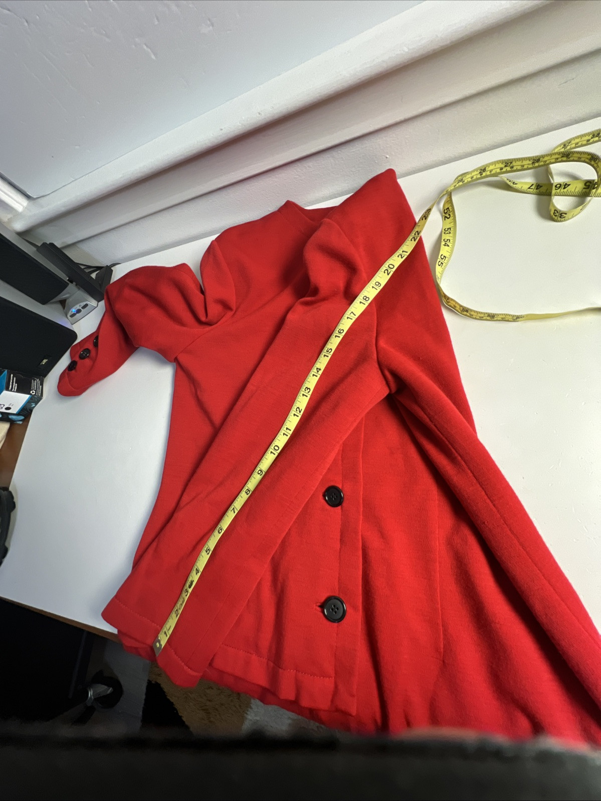 Vintage Bill Blass Red Cocktail Dress Size 12 Union USA Made Luxury READ