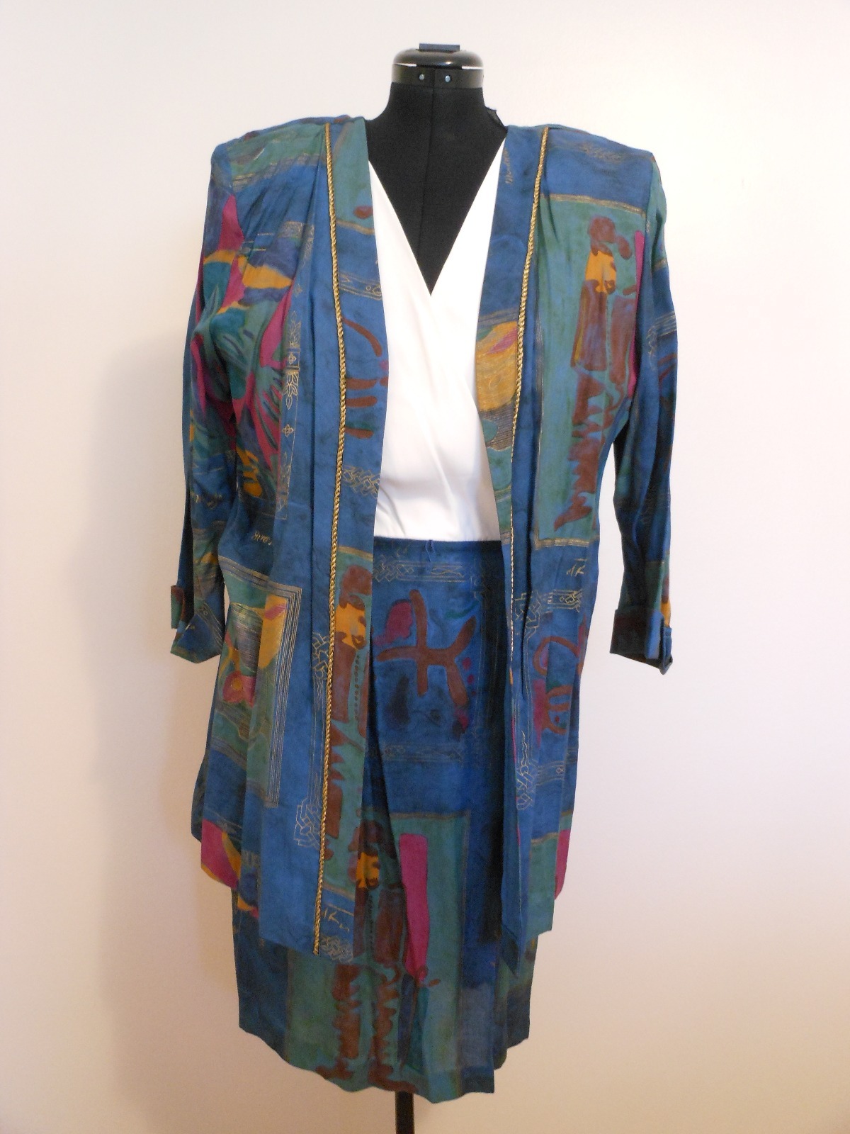 Vintage 1980’s NORDSTROM CHRISTIE AUSTIN 2 Piece Jacket & Dress Set