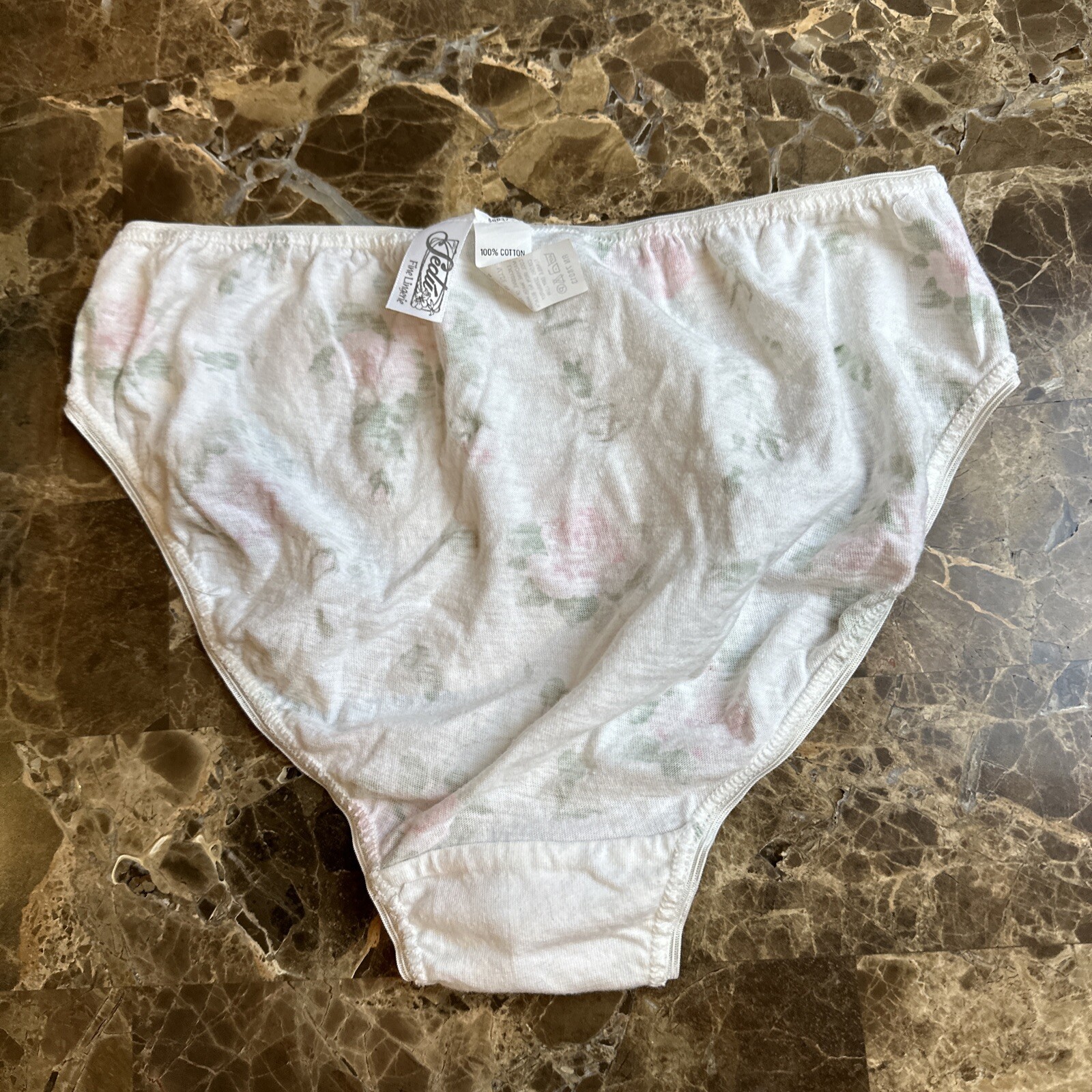 NWOT VTG 80s 90s Floral Coquette Sissy Bikini string lacy panties Kawaii Sz M!!