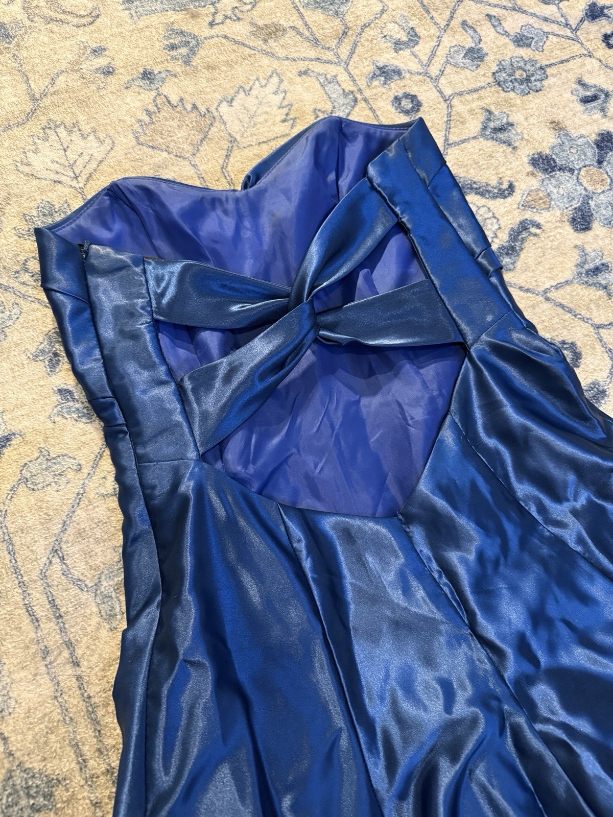 Jessica McClintock Gunne Sax Vintage 80s 90s Strapless Prom Party Gown Dress