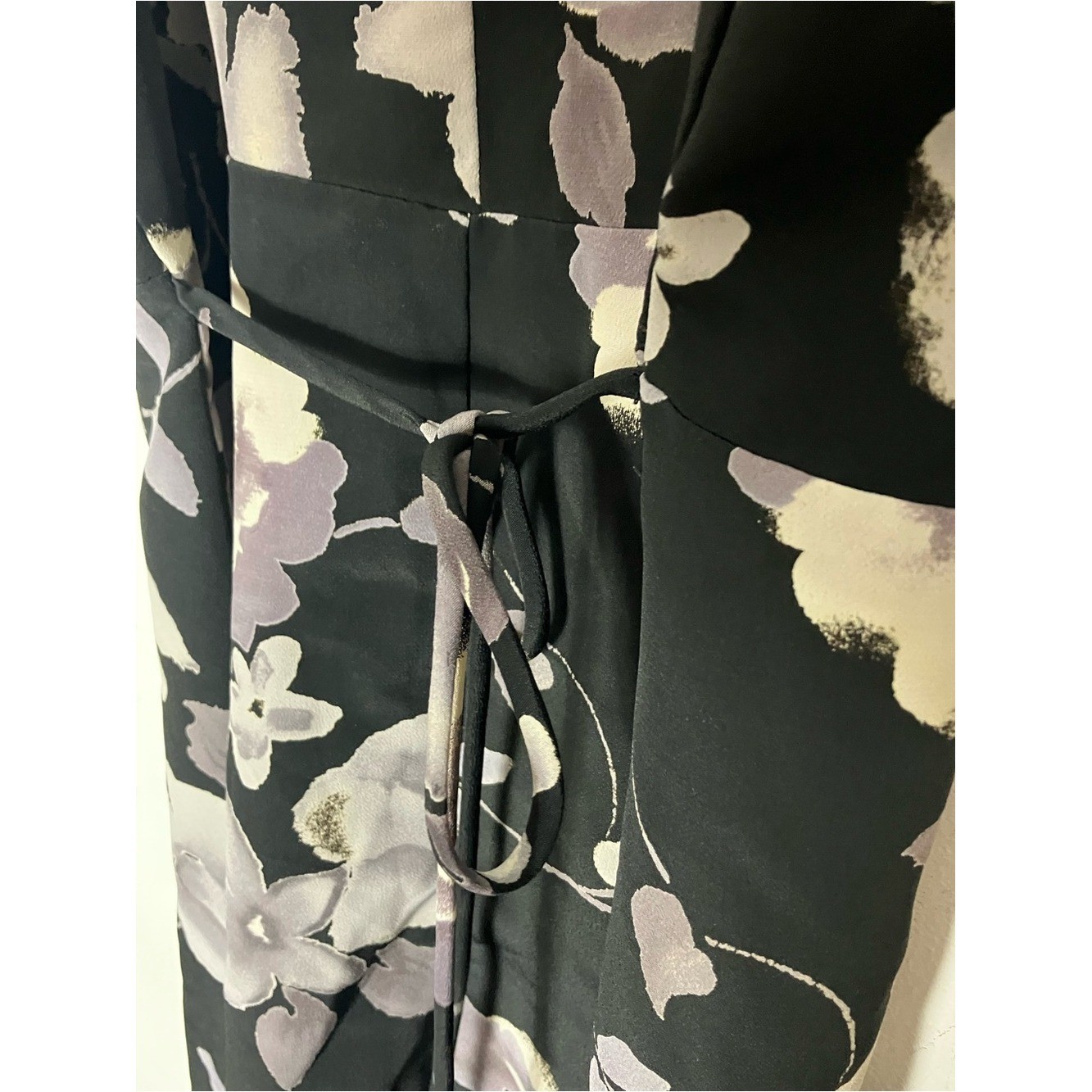 Vintage 90s Joule floral roses mini dress with tie back small