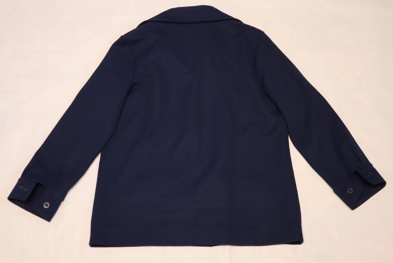 Vintage 70s ECCOBAY womens deep navy blue jacket size 13/14 (check measure) USA