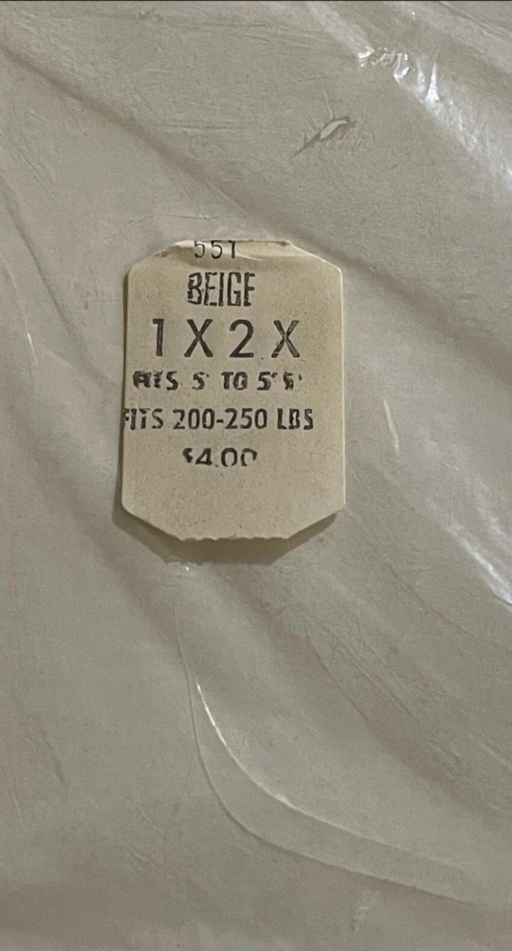 New Yoffi Pantyhose Beig Sz Qn 1-2X 5′-5’5″ 200-225 lbs. Nylons NOS NIP Seal