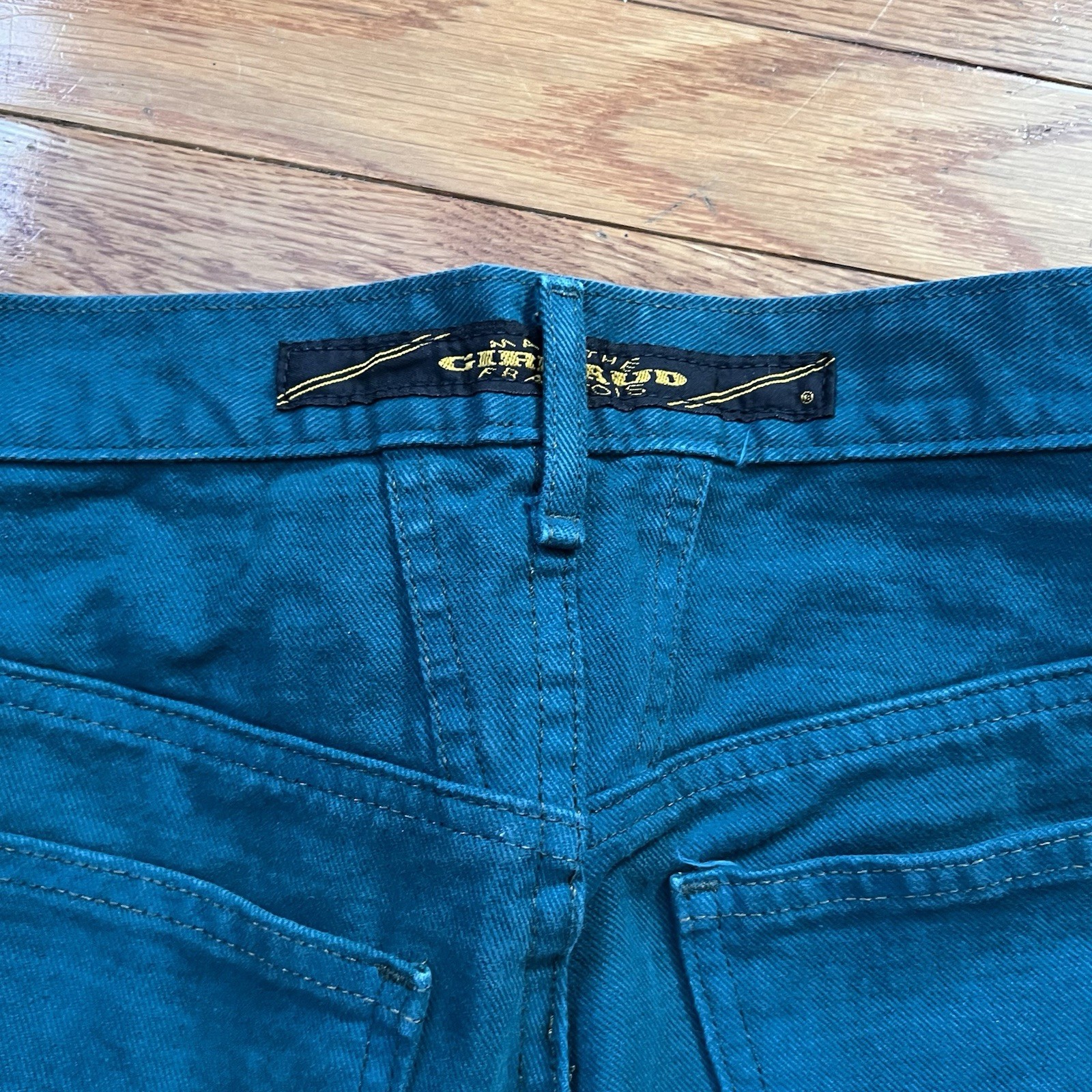 VTG Rare 90s Women’s Marithe Francois Girbaud Jeans Size 7/8 Turquoise-Blue-Teal