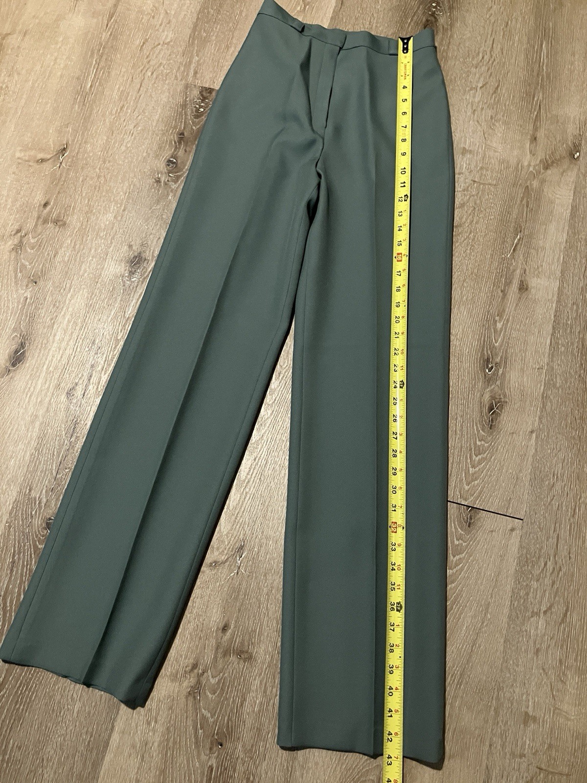 Vintage Bobbie Brooks Womens Pants Size 26×32 ILGWU Sage Green Trousers Business