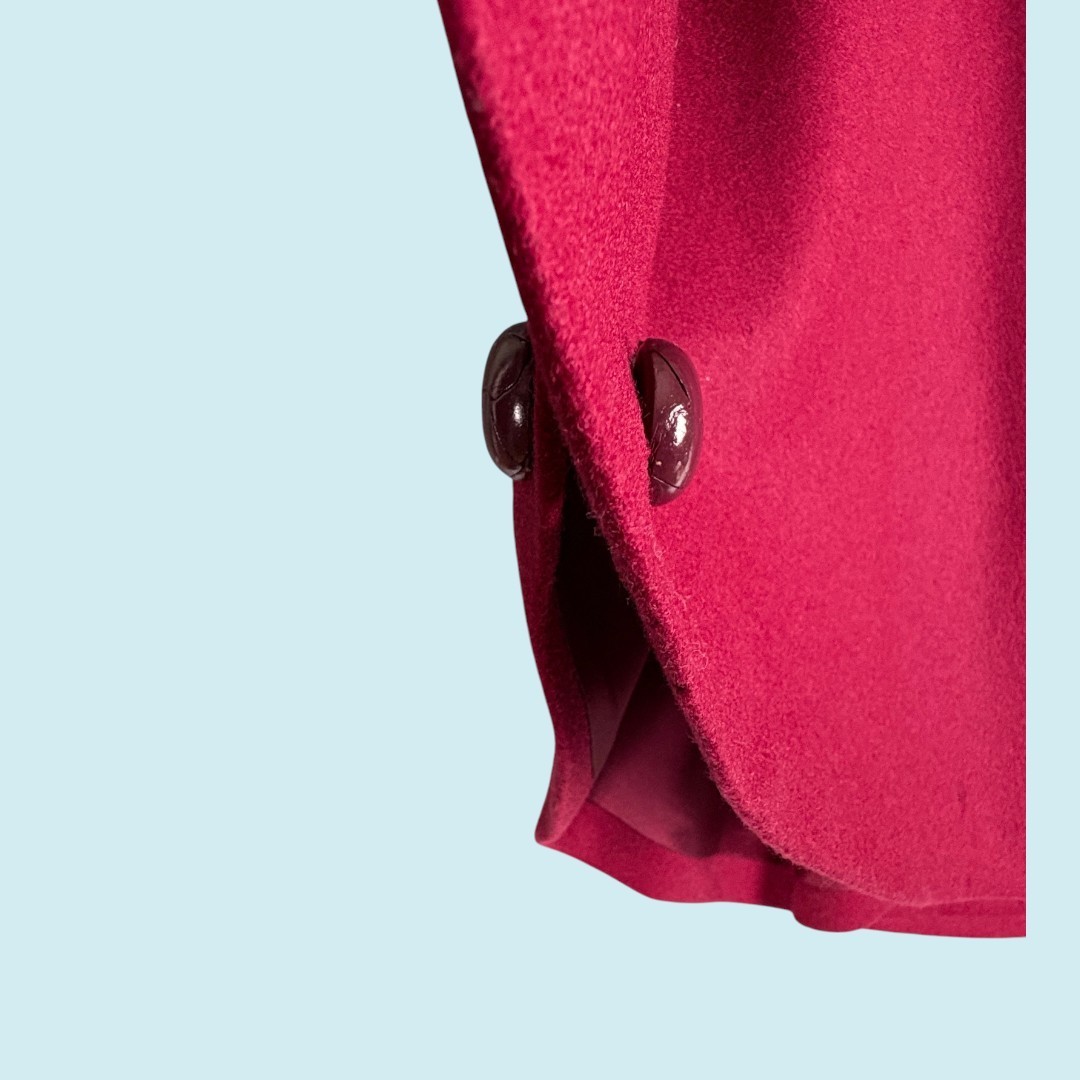 C.C. Filson & Eddie Bauer Vintage Cape Women’s Medium Red 100% Virgin Wool Coat