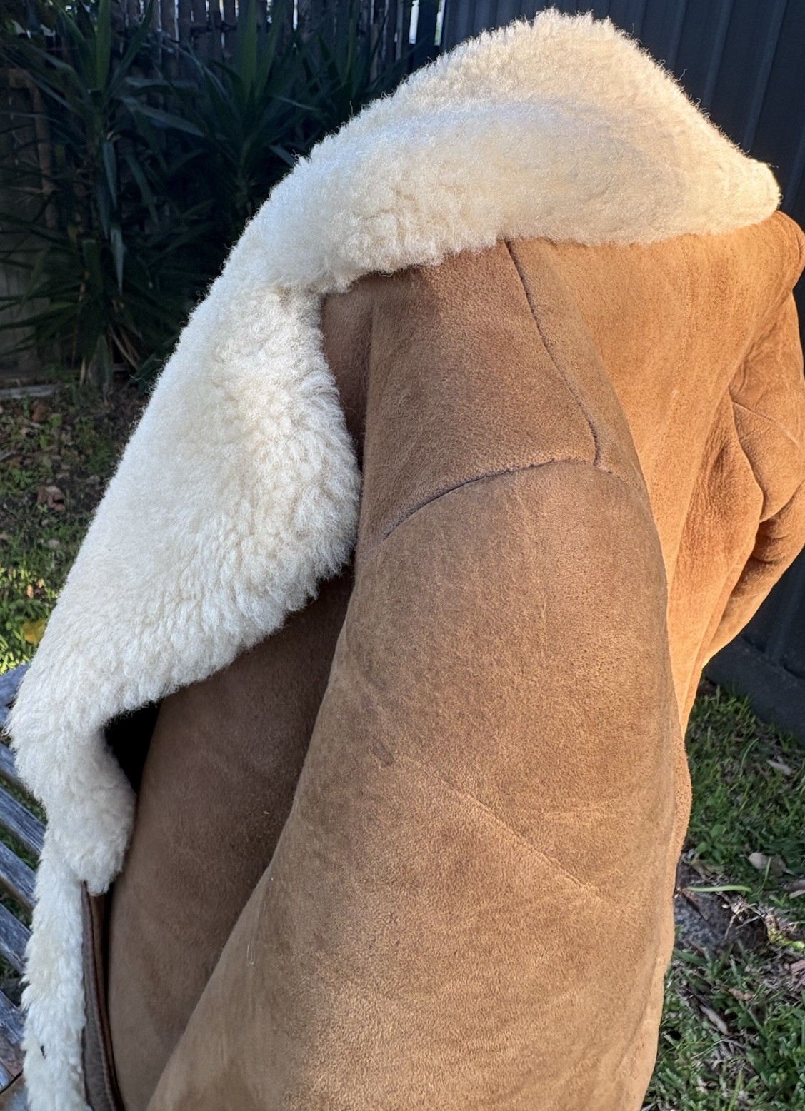 Vintage Shearling Knights Of New Zealand Tailors Lambskin Jacket Coat 36 S 70s