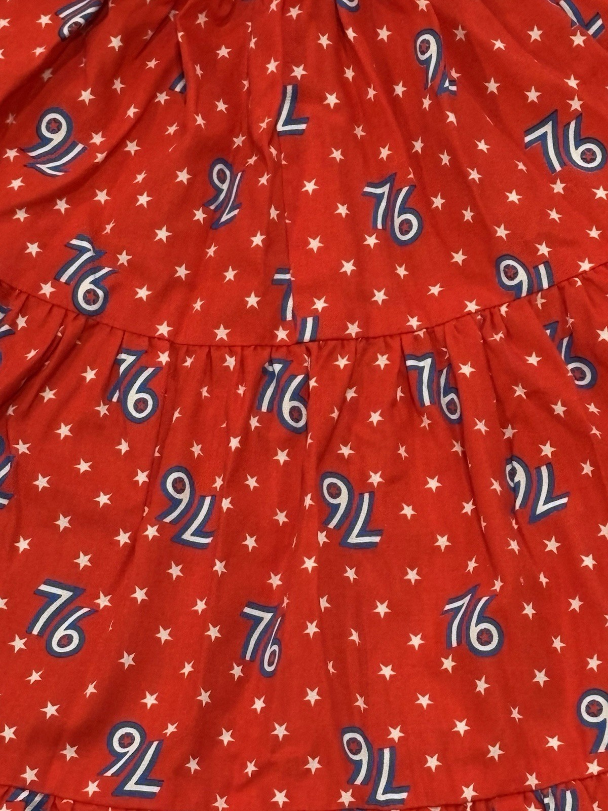 Vintage 1976 Bicentennial Patriotic Circle Skirt Twirl 26W Square Dance XS/S