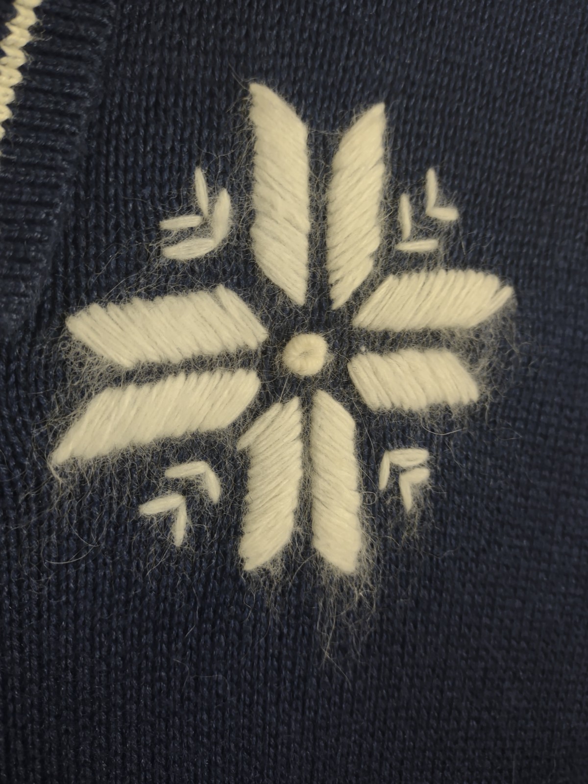 VINTAGE 90s Skiing & Snowflakes Novelty Cardigan Sweater 14W/16W Ugly Christmas