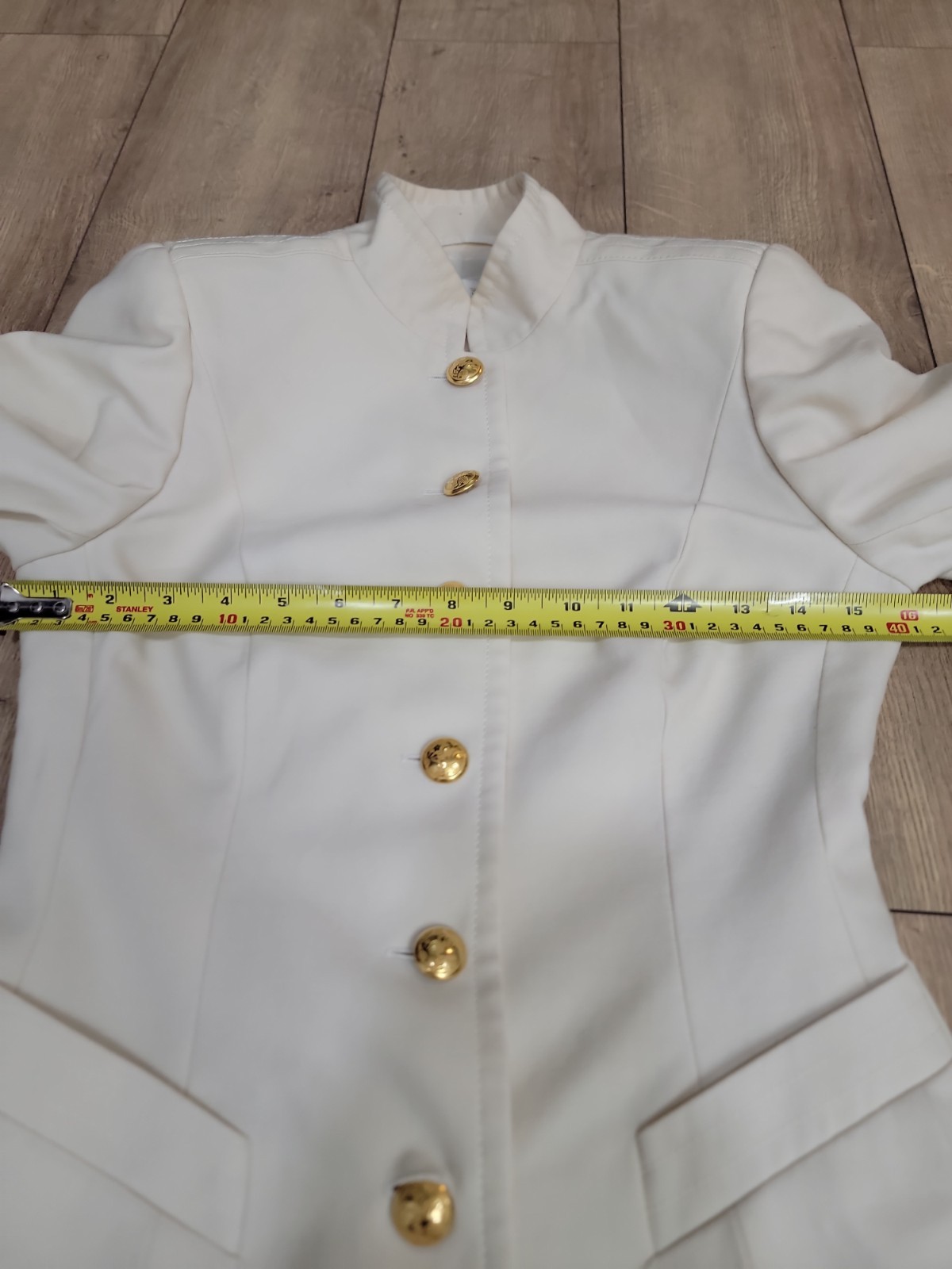 VTG Escada Margaretha Ley Ivory 100% New Wool Old Money Equestrian Blazer EU 34
