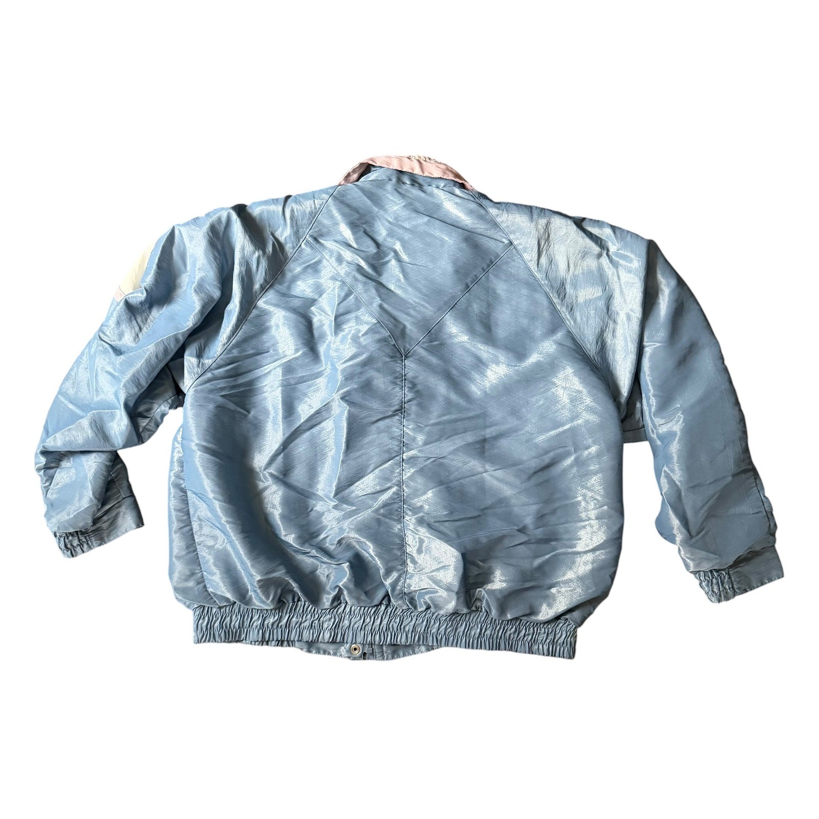 Vintage 1980’s 90’s Tracksuit M Blue Pastel Floral Patchwork Grandma Core Granny