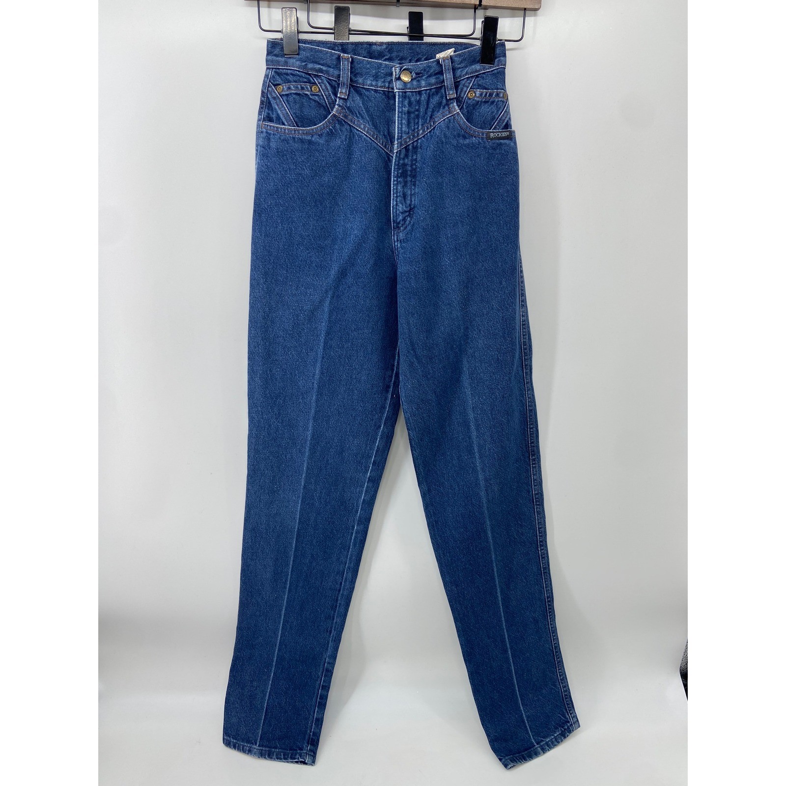 Vintage Rockies Bareback Jeans Women 9×36 Blue Western Cowgirl High Waisted