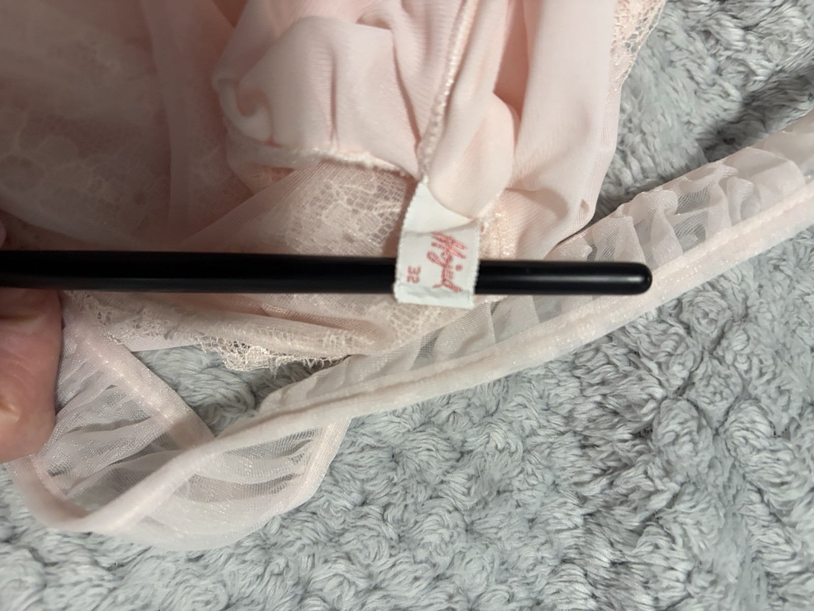 Vintage Pink Maxi Slip Dress With Lace Detail Size 32