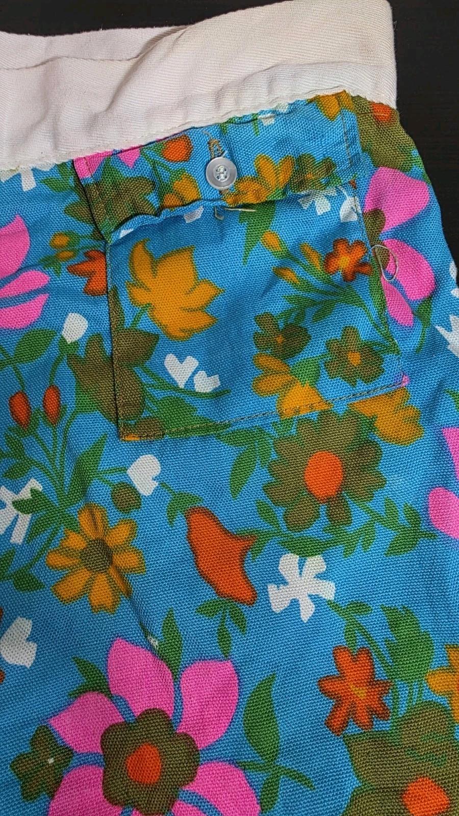 Vintage 1960’s Campus Flower Power Hippie Shorts Size 34 Made In USA