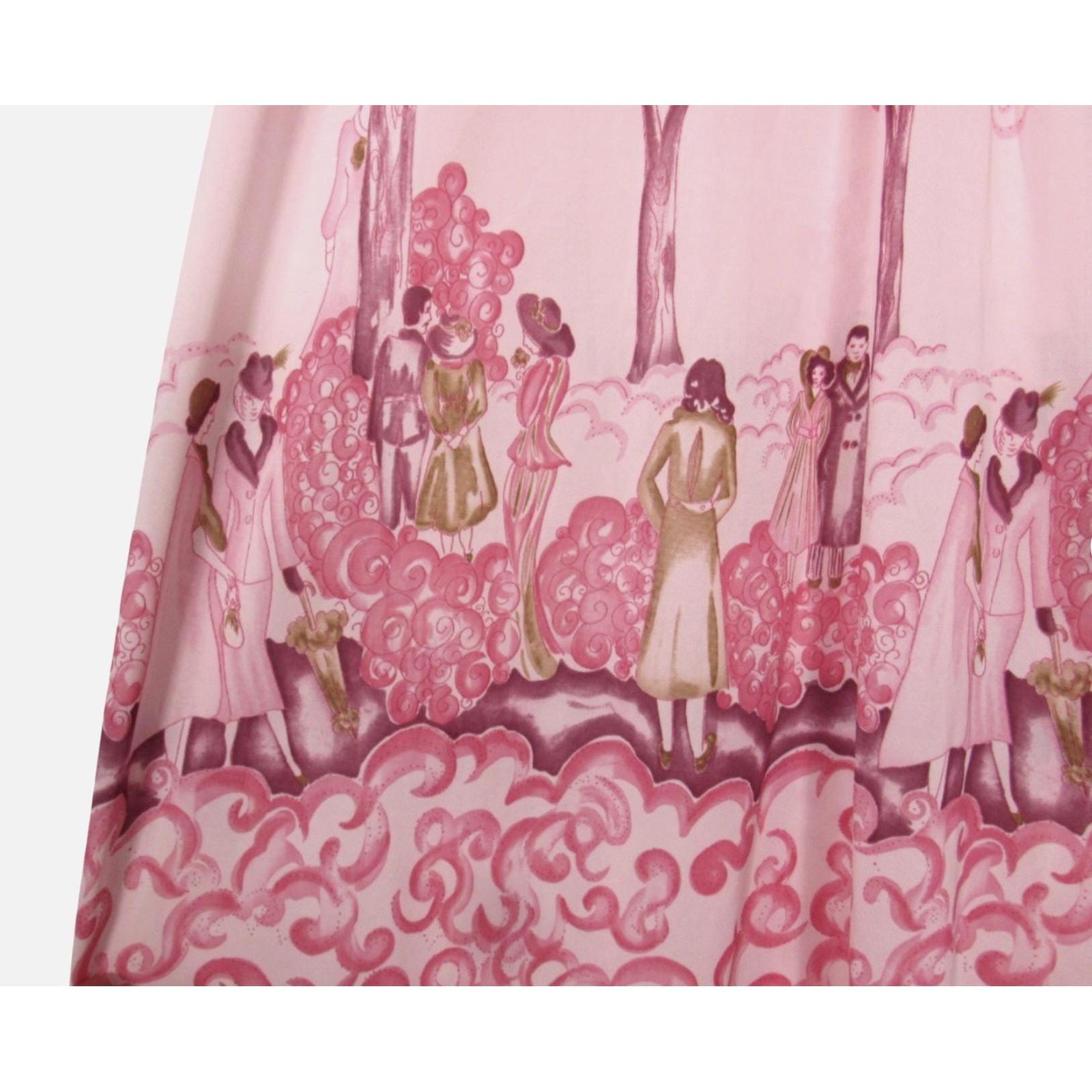 VINTAGE Sears Nylon PINK TOILE PEIGNOIR SET Robe & Nightgown/Gown XXS/XS