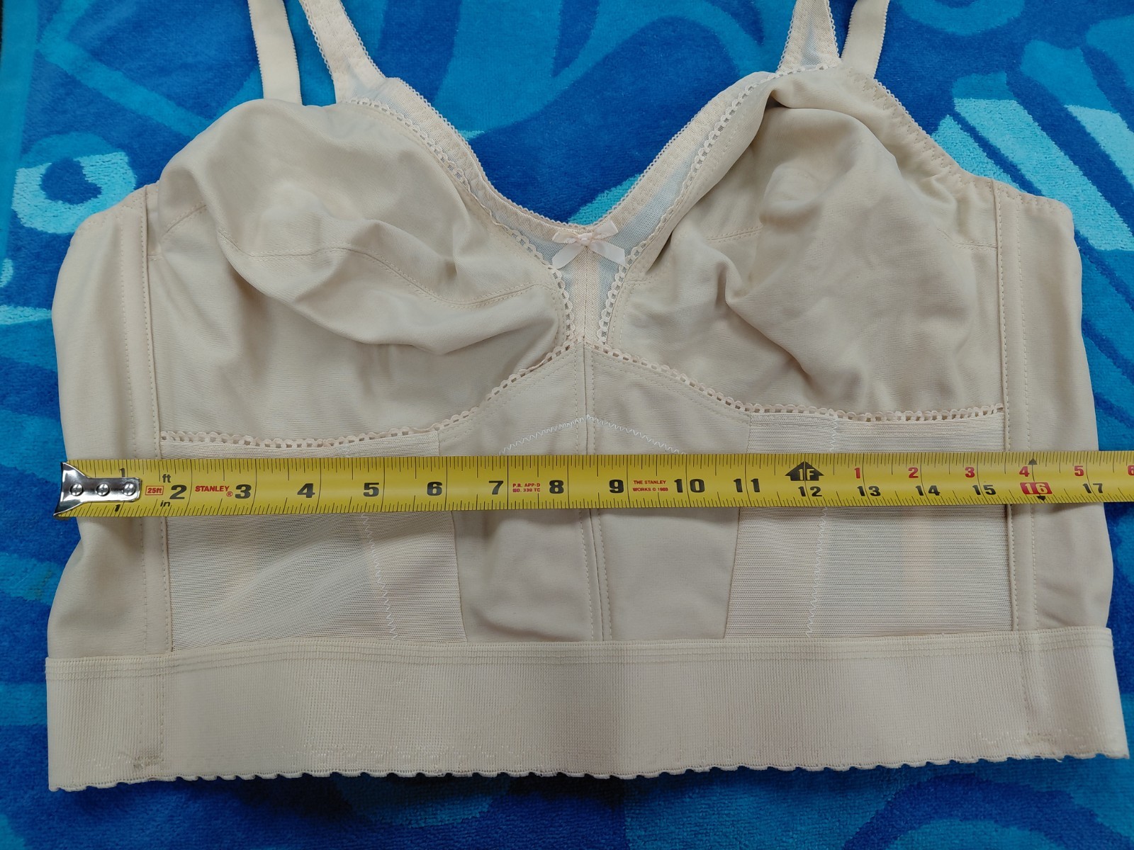 Vintage Beige Crown-ette Corset Top Size 46C