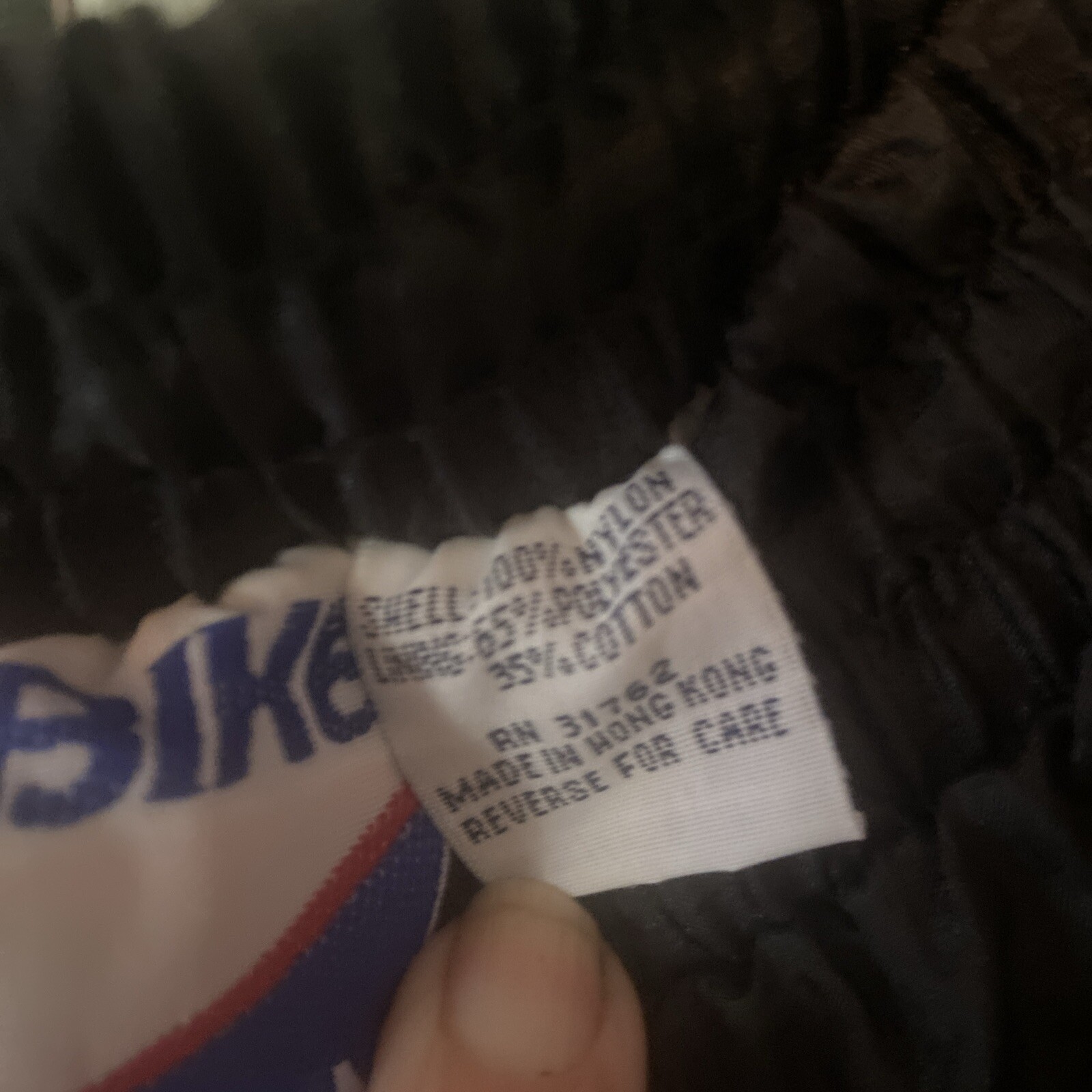 Vintage Track Suit Nylon Red Black Med Bike