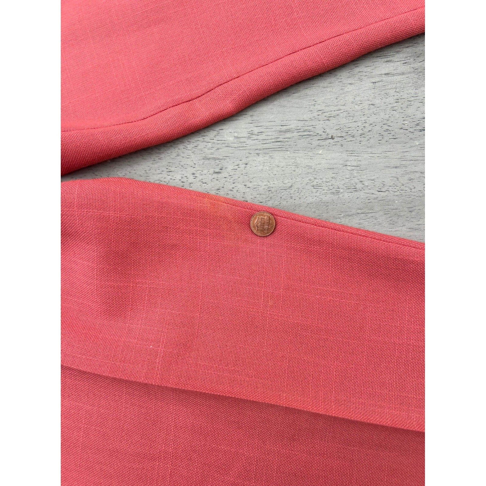 Vintage Collection Internationale Coral Pink Pleated High Waist Trousers Size 6