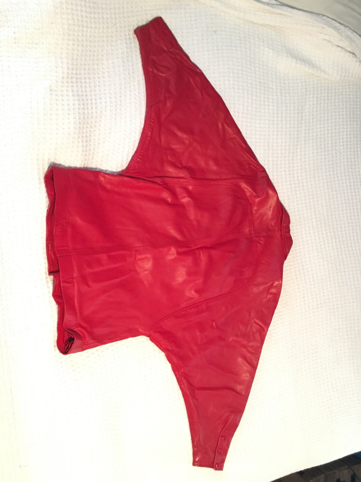 Vintage 80s Vakko Red Leather Jacket Womens Small USA Coat Fashion Coat