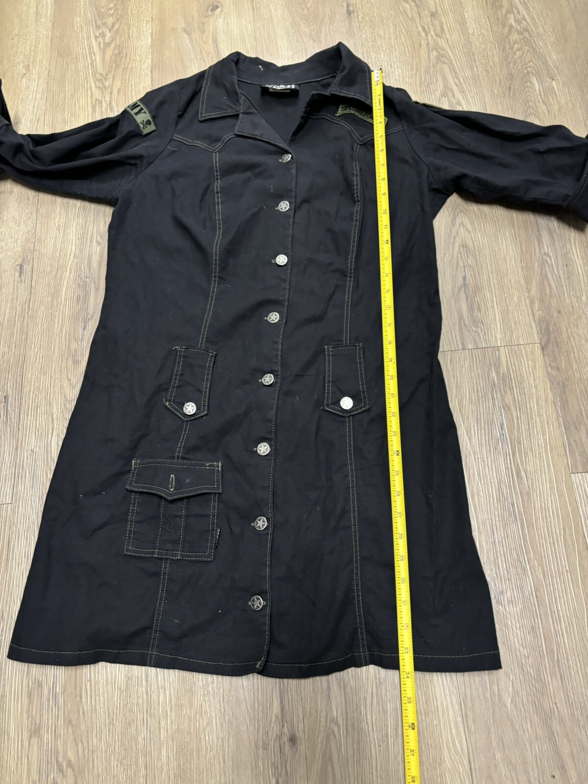 Serious Clothing Los Angeles goth Y2K dress Shirt Size Large