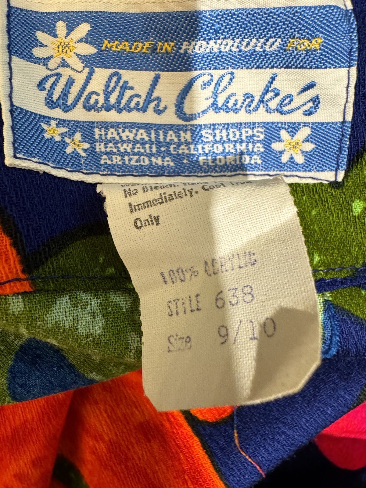 Waltah Clarke’s Vintage Hawaiian 60s Sleeveless Maxi Dress – US Size 9/10