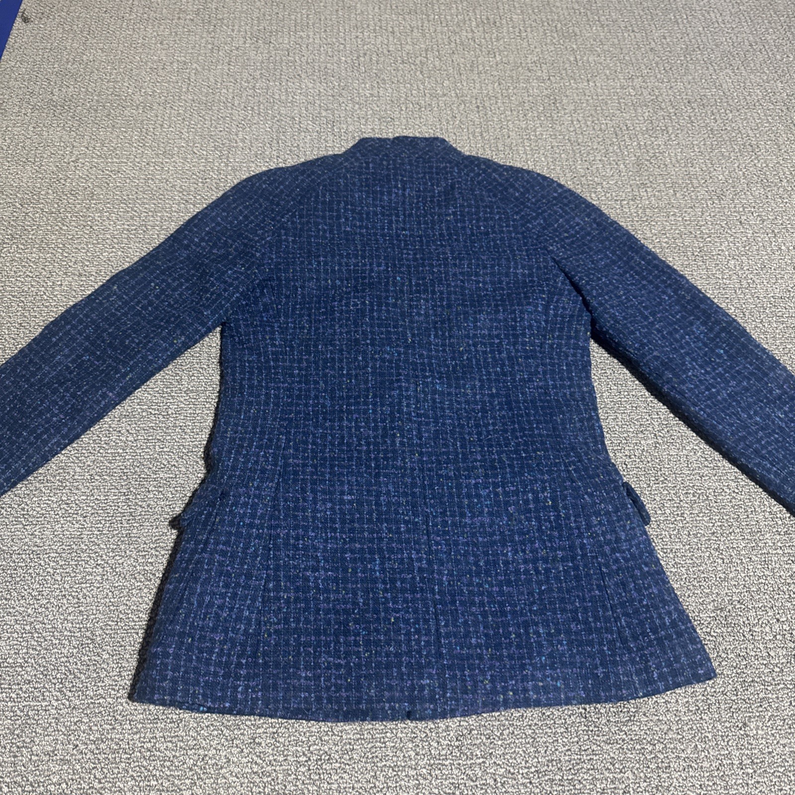 vogue paris original Women’s Dress Jacket Blue Handmade Vintage
