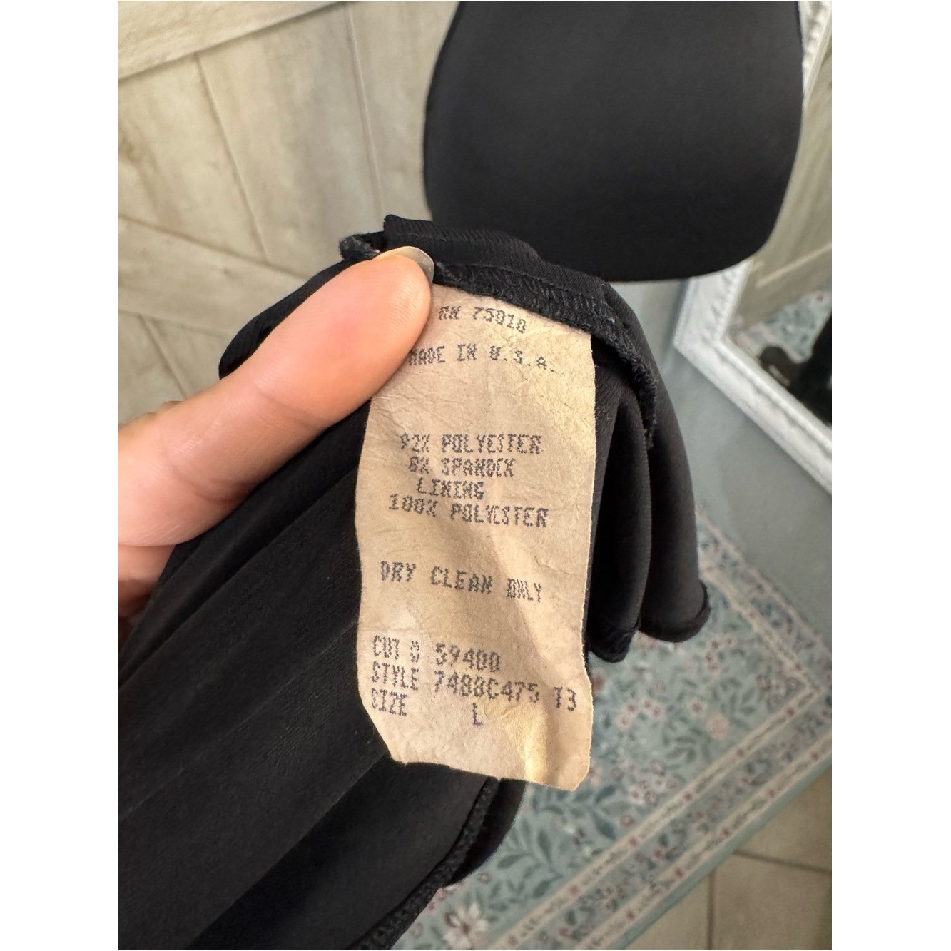 Vintage Jodi Kristopher Y2K Black Halter Bow Cocktail Mini Dress – Large