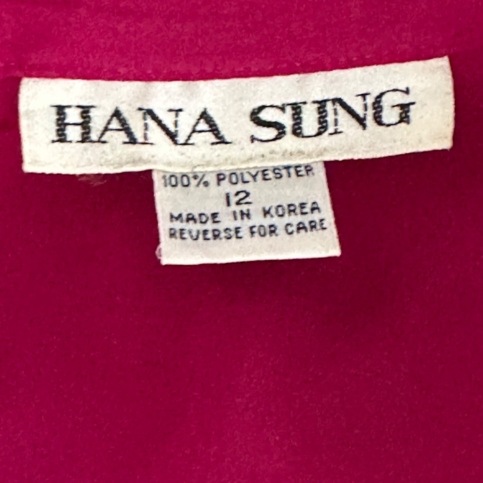 Vintage 80s Hana Sung Shirt Dress Size 12 Raspberry Pink Pleated Midi Barbie