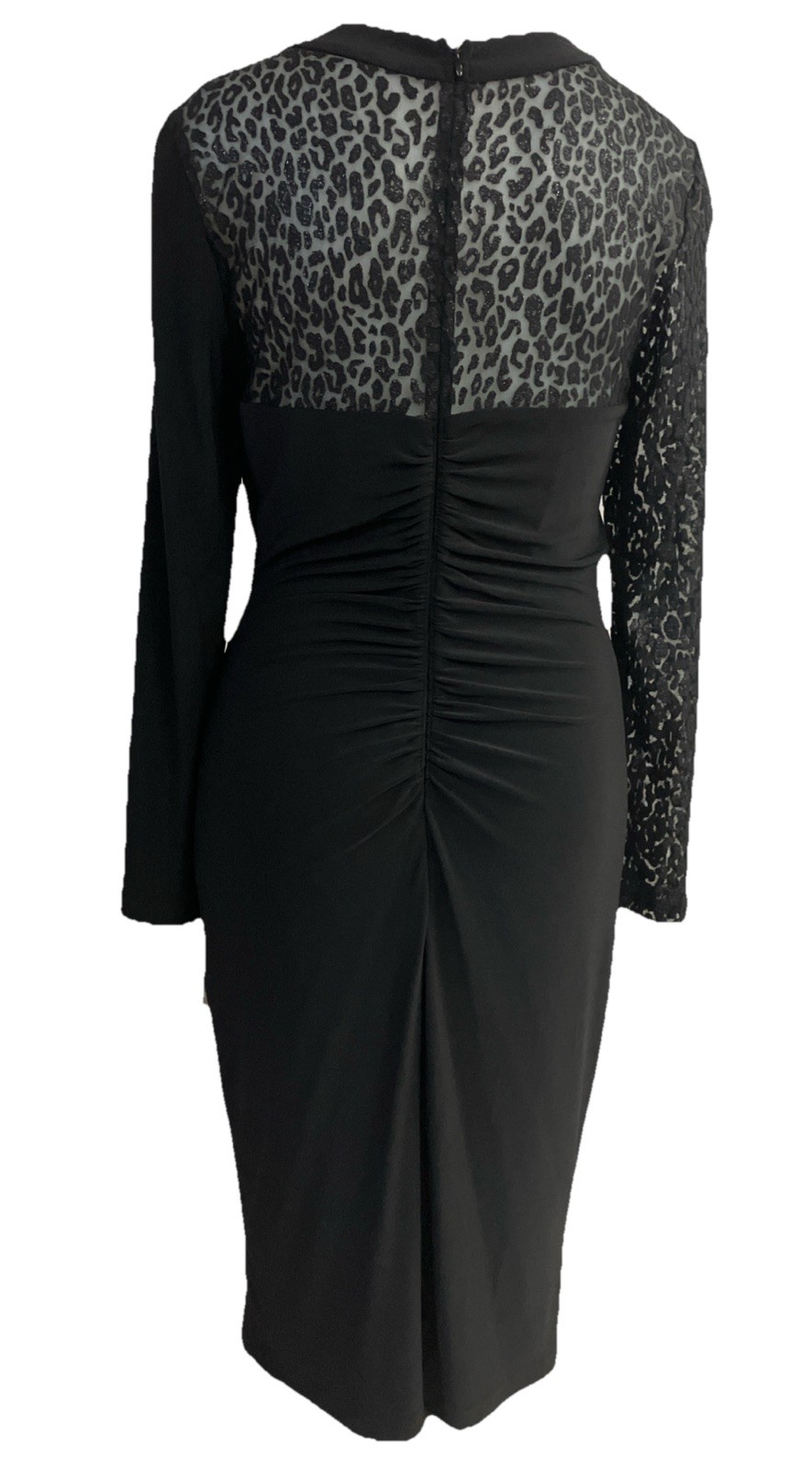 Cartise Black Stretch Black Dress Vintage 90s Art Deco Glam Women’s Size 6 New
