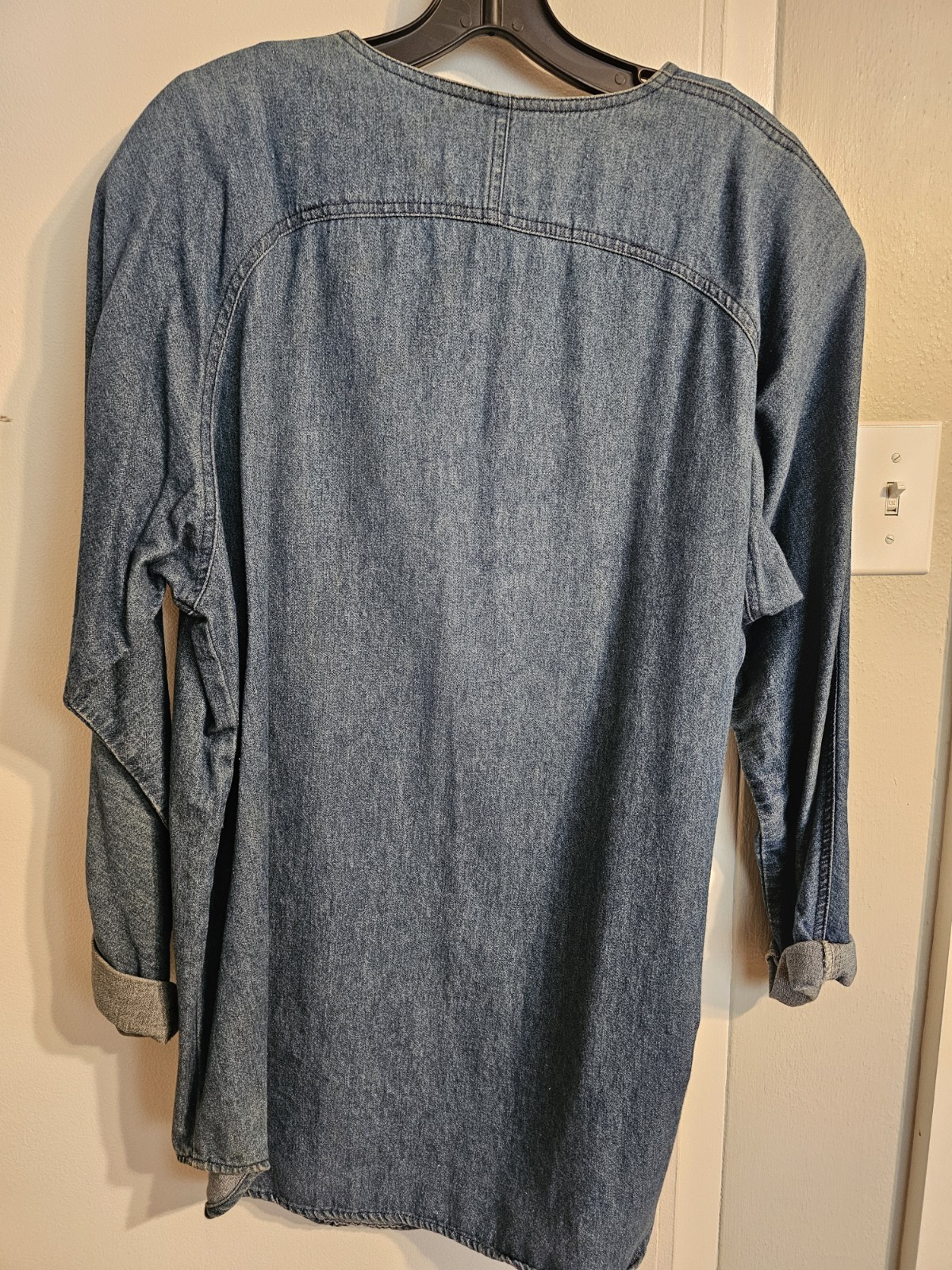 Sunbelt Vintage 90s Denim Zip Tunic Size L