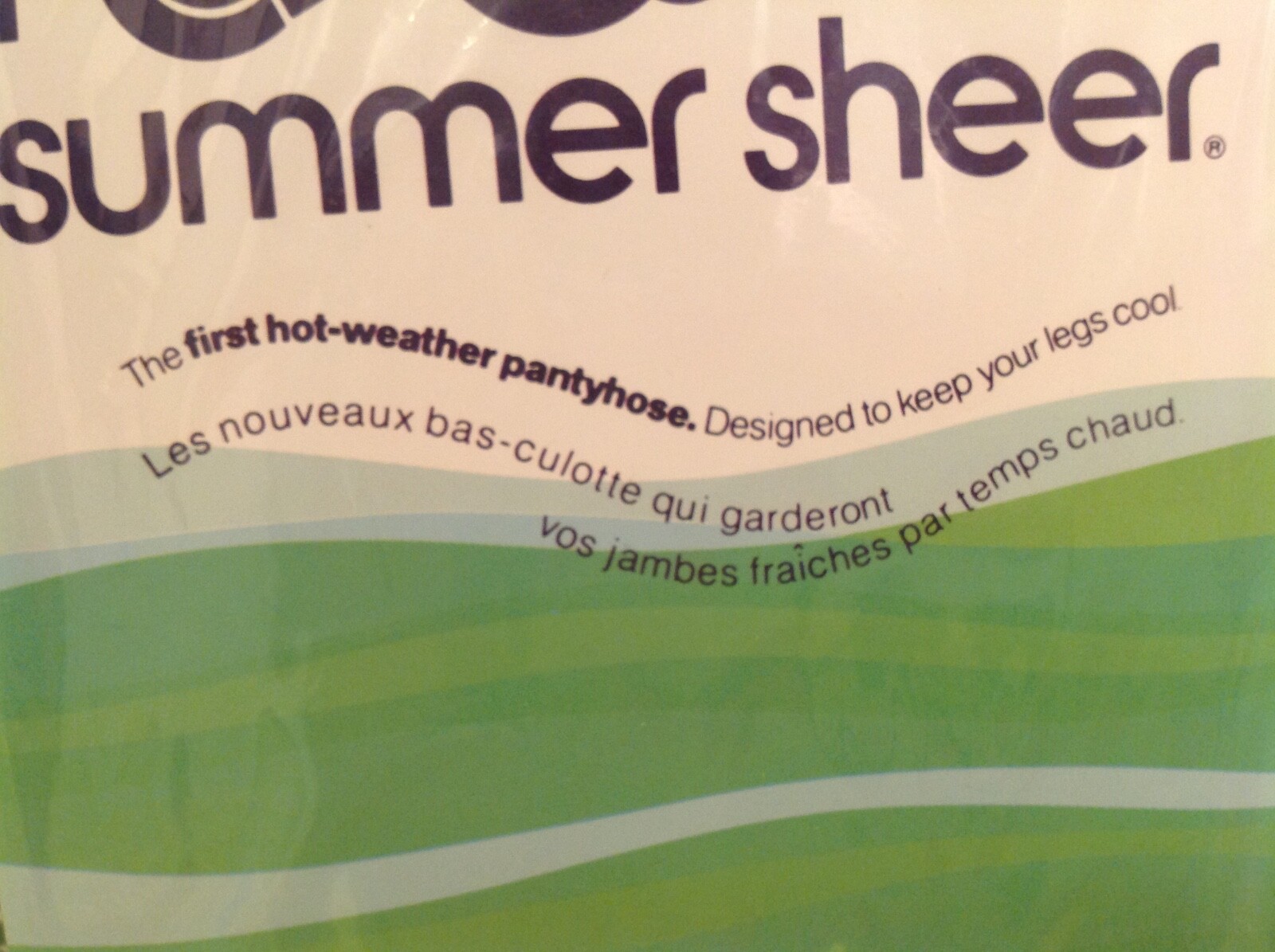 Vintage Pantyhose Hanes Summer Sheer Color Beach peable Size A.-B B003C