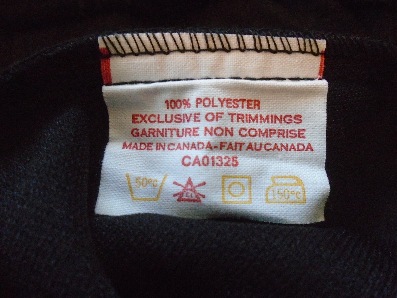 Ladies VTG 1970s Black Polyester Dress Pants Wide Legs Zip Fly Sz 111-12 NOS