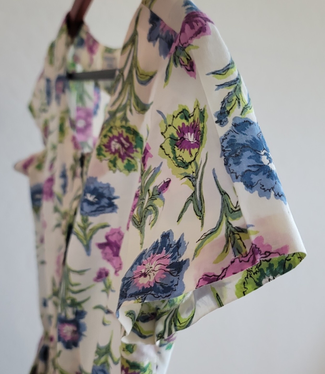 VTG Tanner Of North Carolina Farmcore Floral Cotton Tea Midi Dress Sz 8