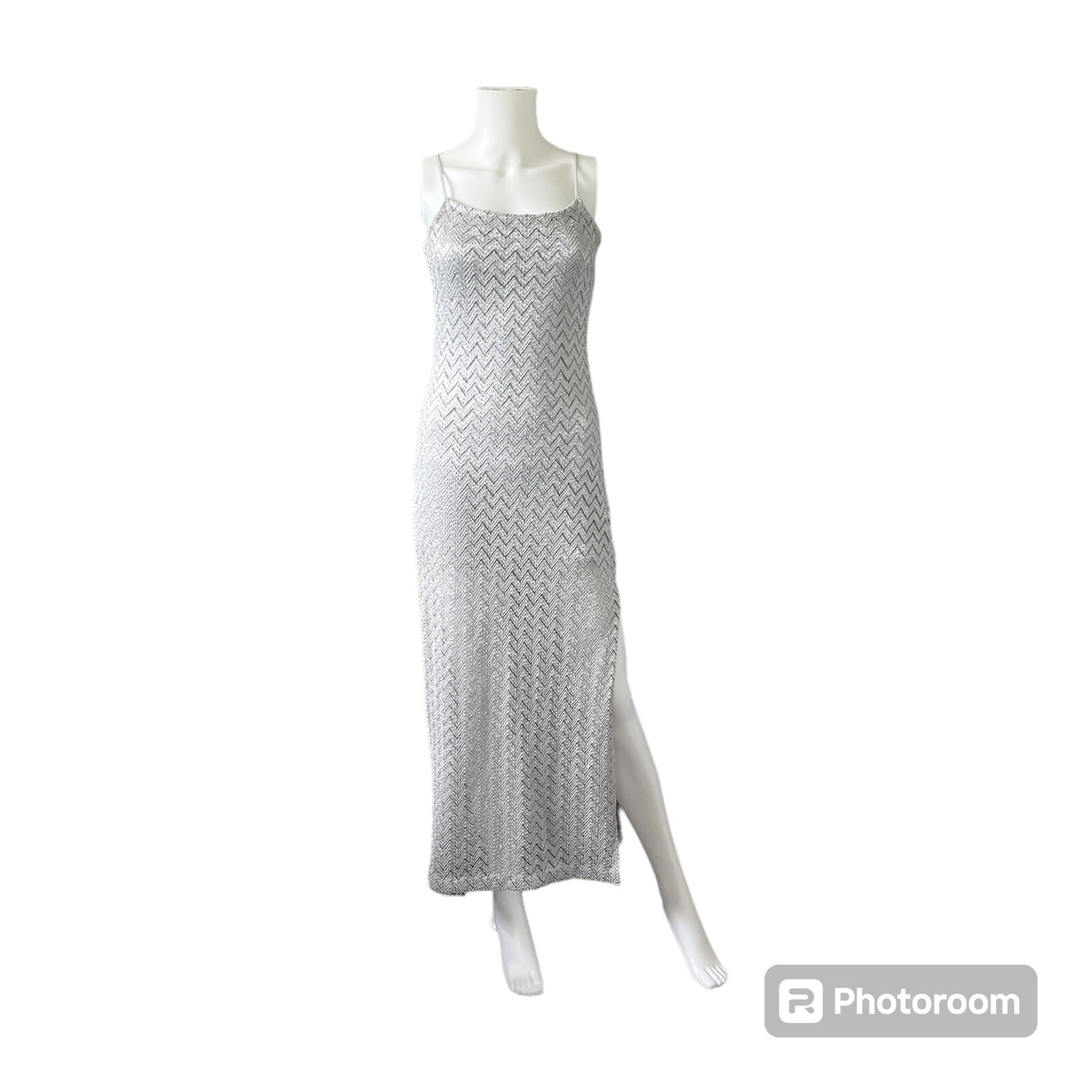 Vintage Mercury Slip Dress Blue Grey Sleeveless