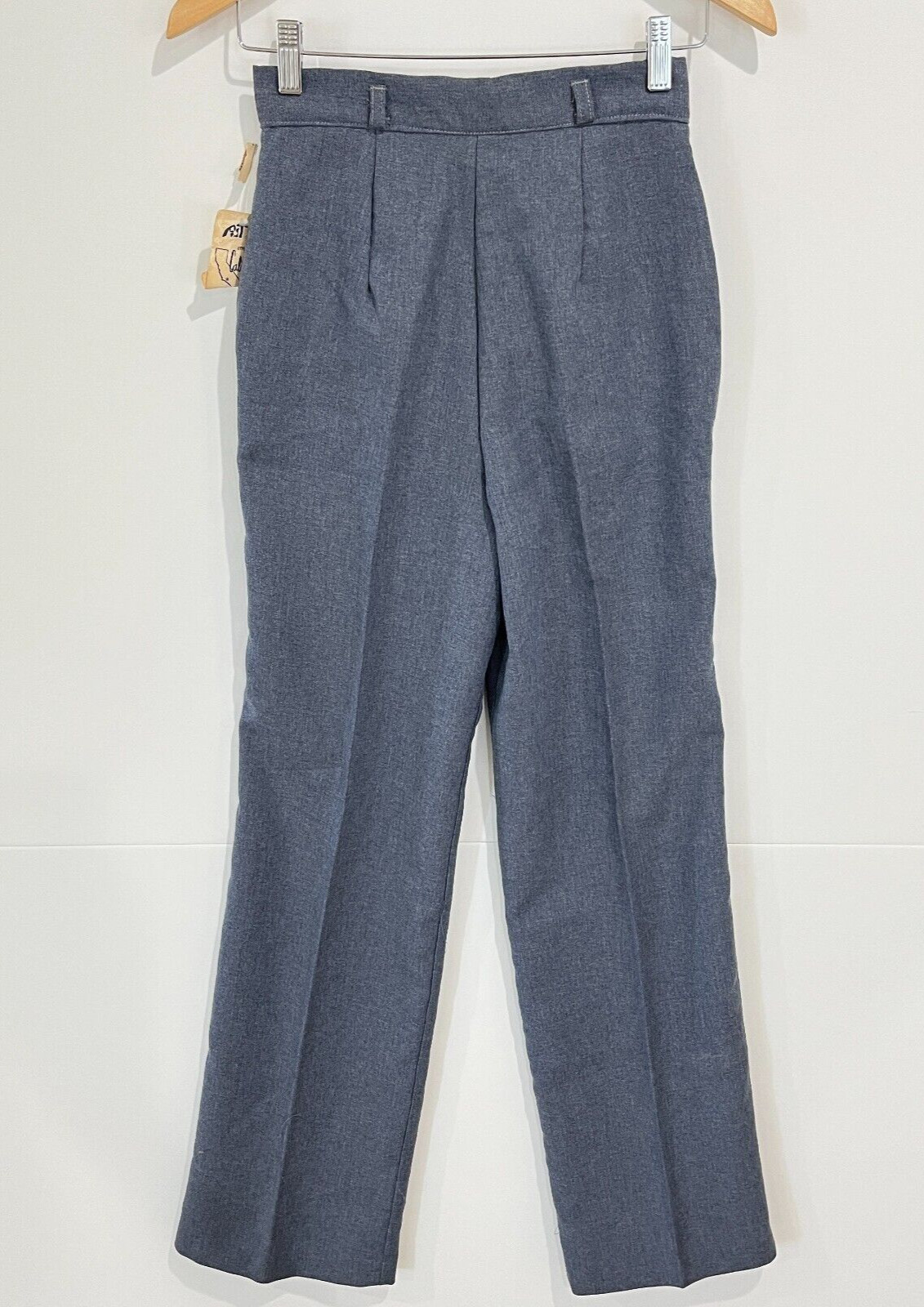 Vintage 70s Made In California Pleated High Waist Pants Deadstock NEW Size XS
